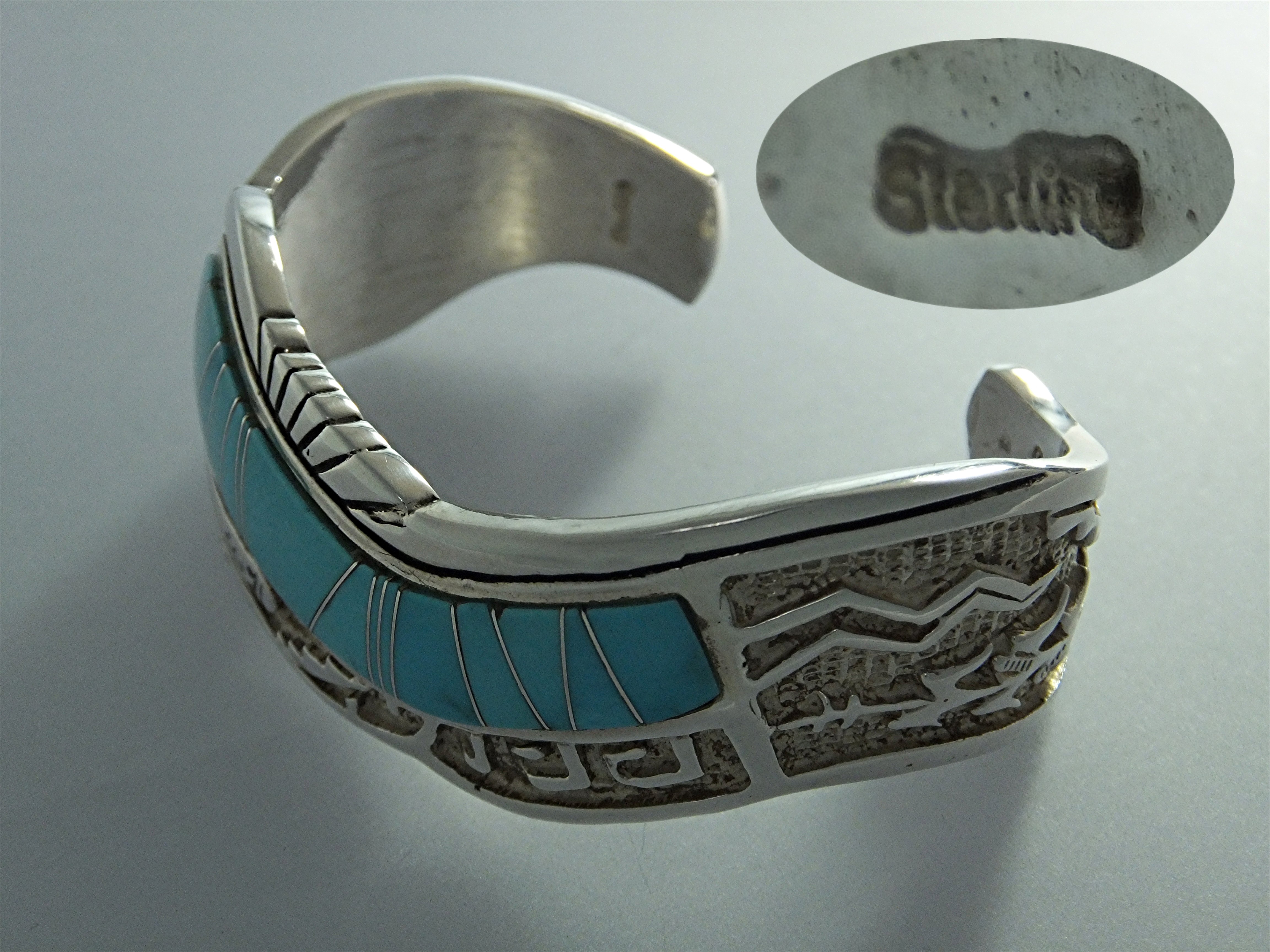 Calvin Begay Sleeping Beauty Turquoise Sterling Silver