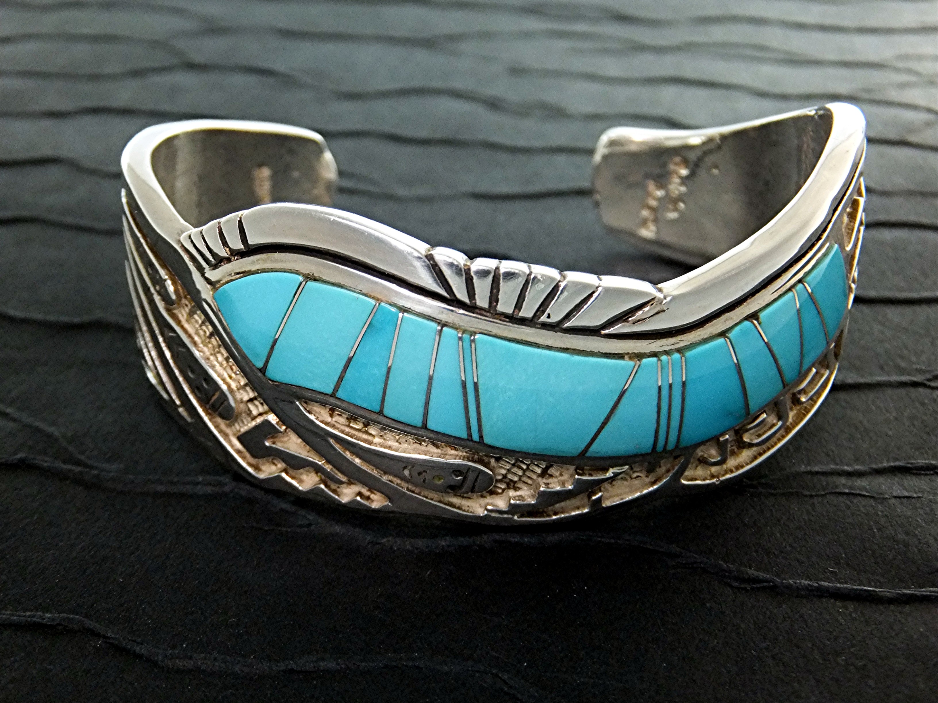 Calvin Begay Sleeping Beauty Turquoise Sterling Silver