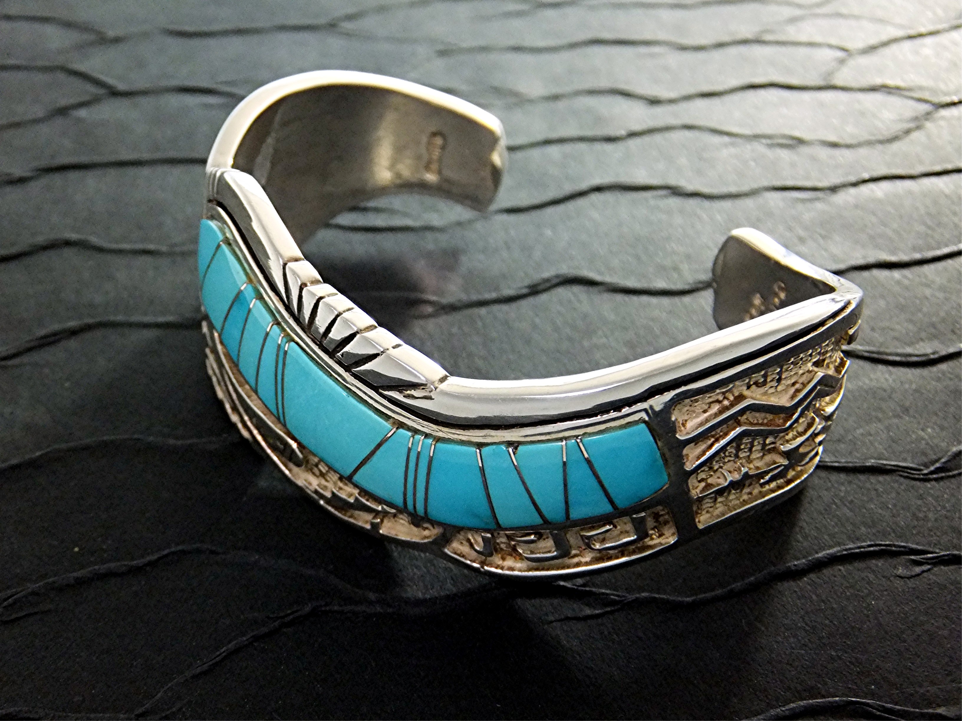 Calvin Begay Sleeping Beauty Turquoise Sterling Silver