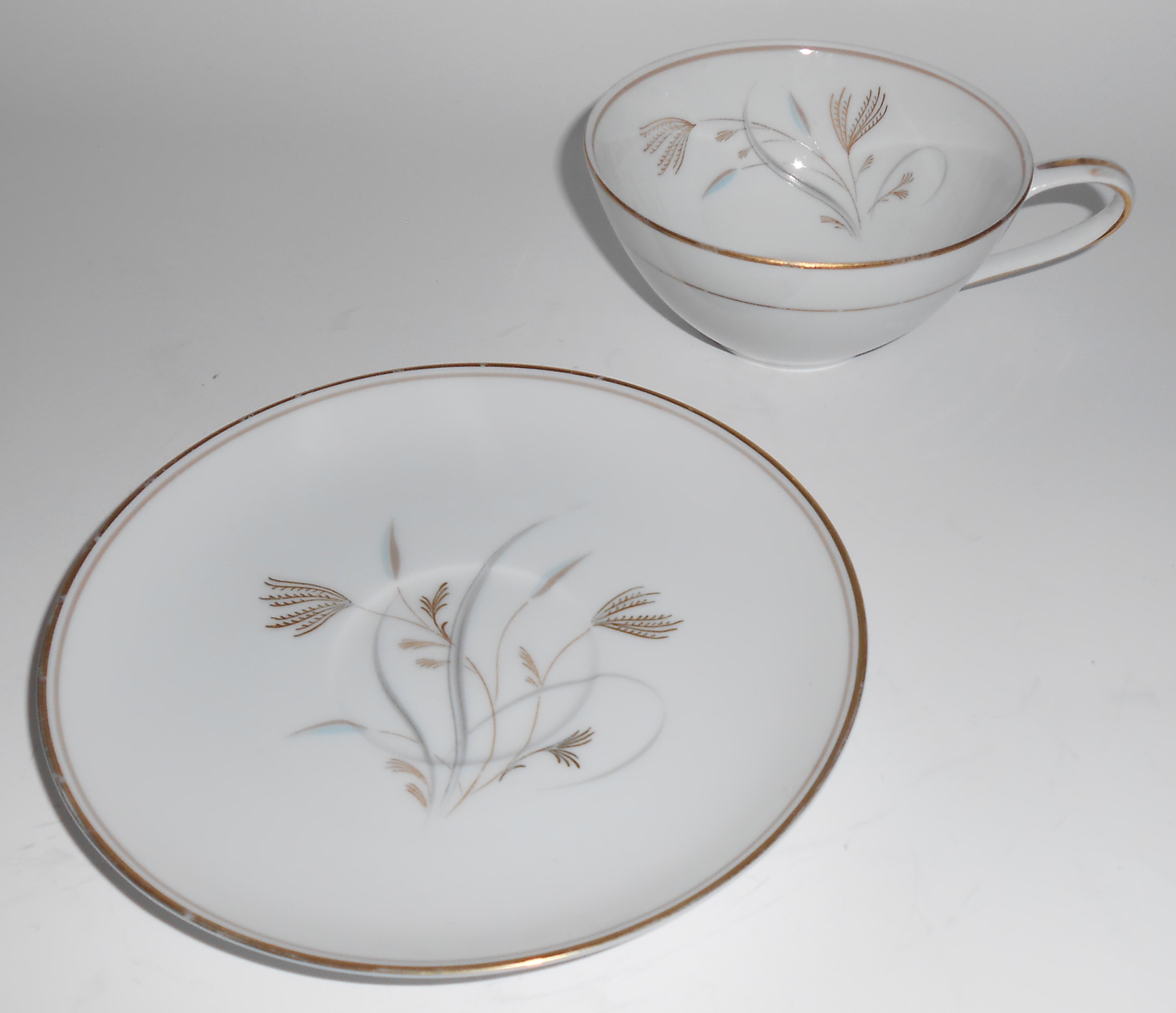Noritake China Porcelain Laverne Cup & Saucer Set