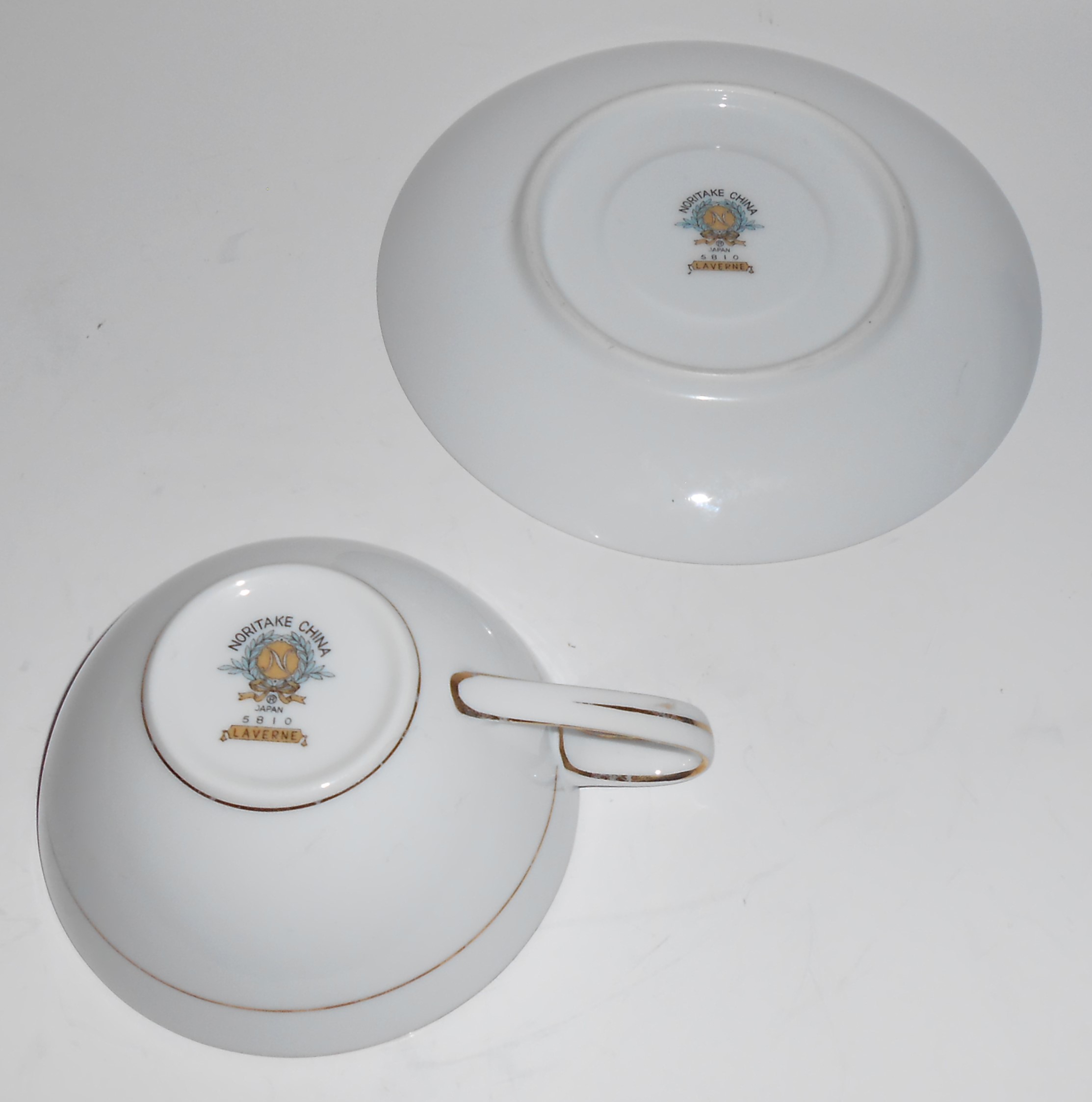 Noritake China Porcelain Laverne Cup & Saucer Set