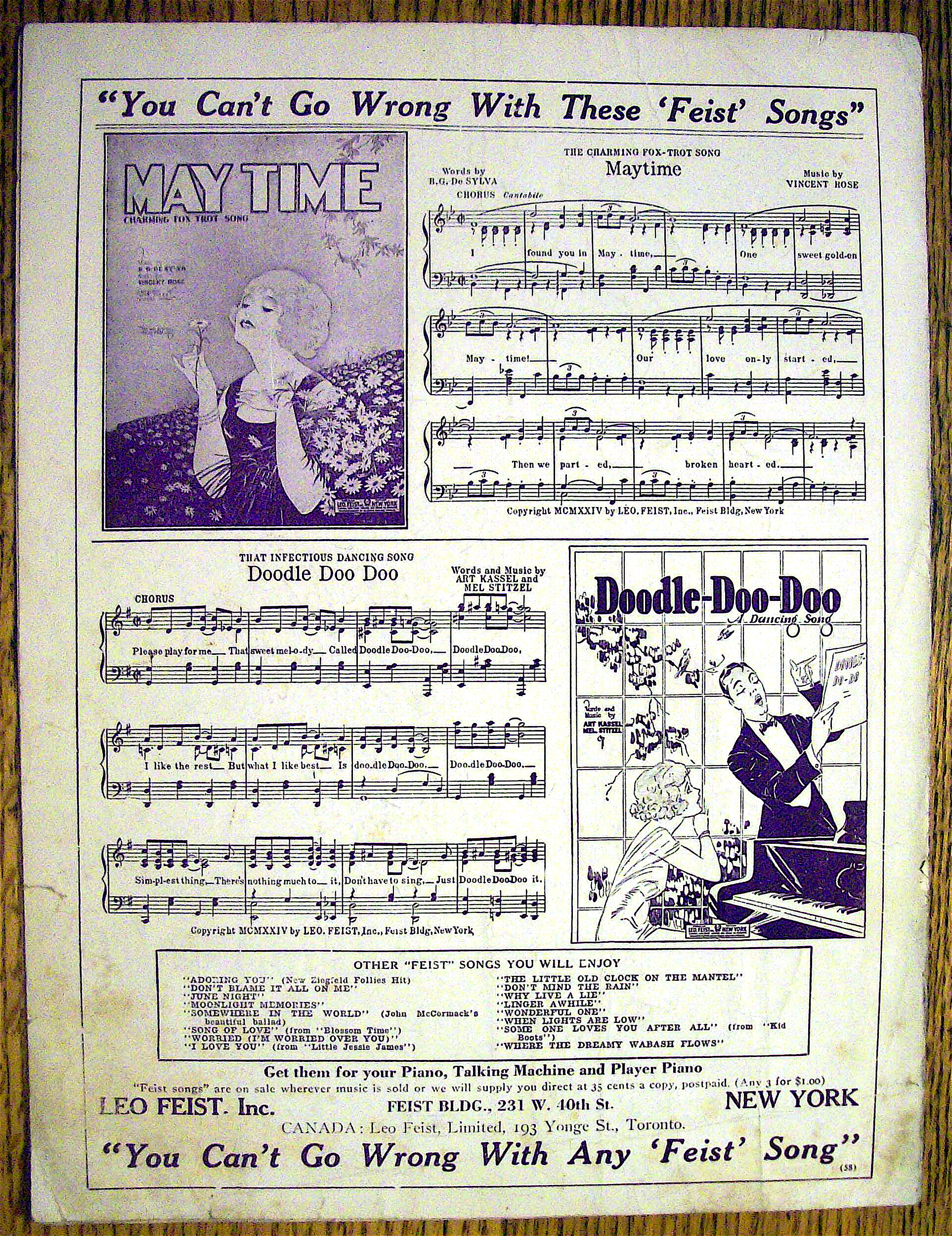 Sheet Music For 1924 Honest And Truly