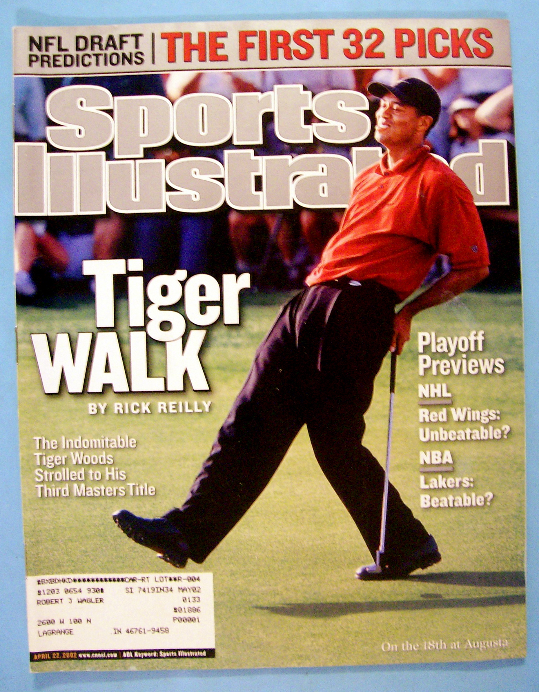 Sports Illustrated Magazine-April 22, 2002-Tiger Woods