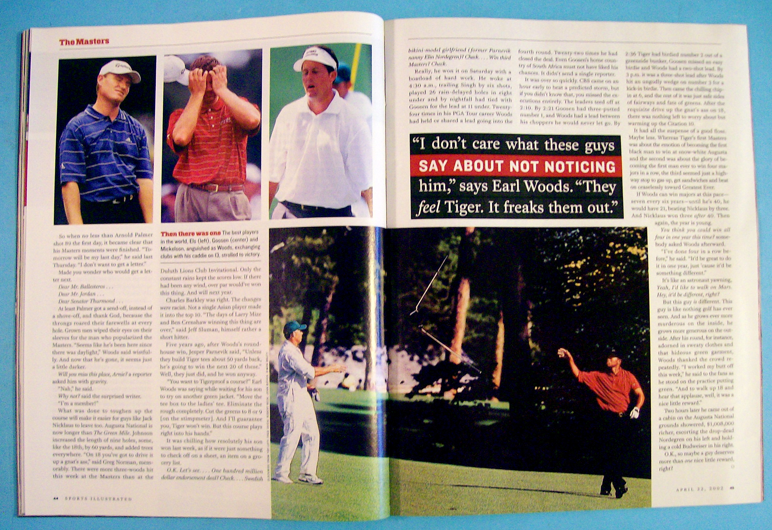Sports Illustrated Magazine-April 22, 2002-Tiger Woods