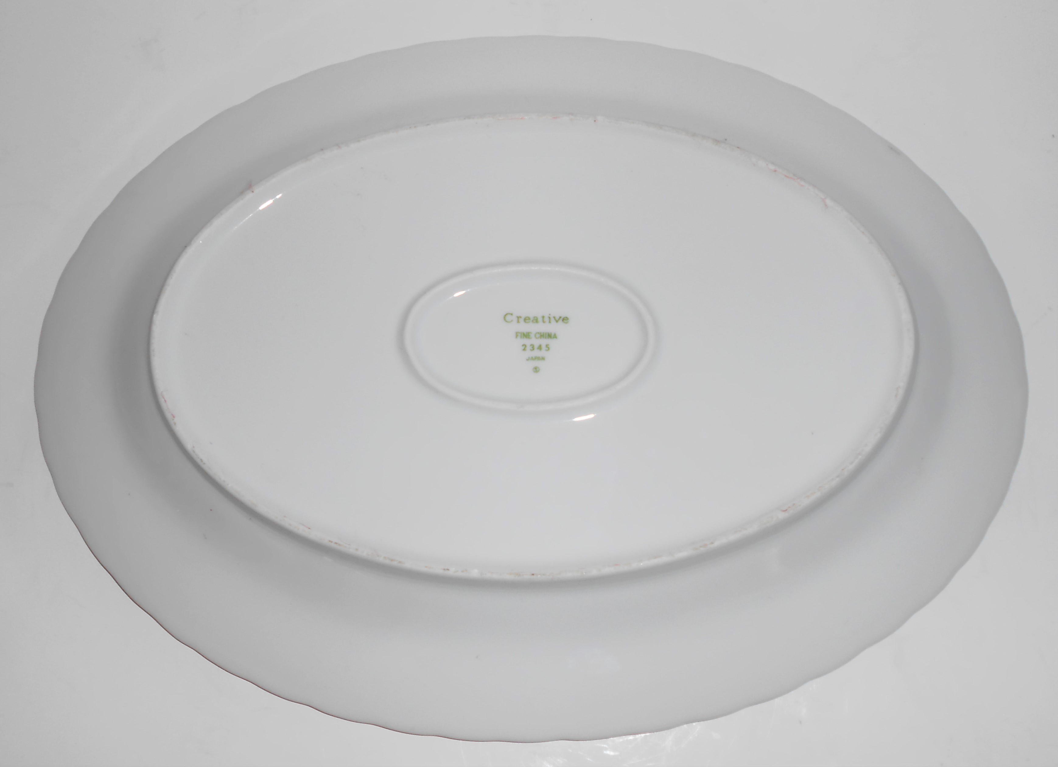 Creative Porcelain China 2345 Regency Rose Platinum Pla