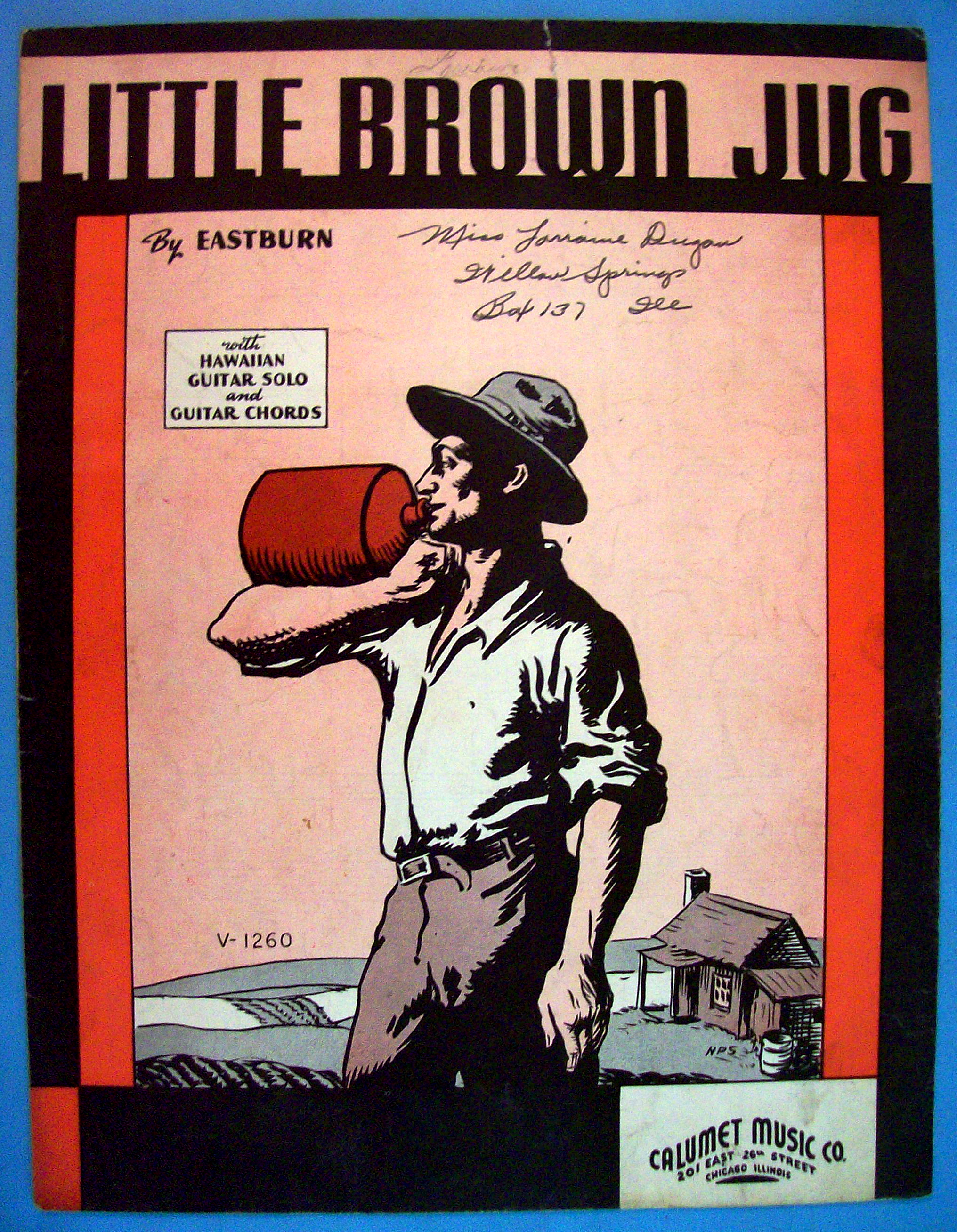 Sheet Music For 1941 Little Brown Jug