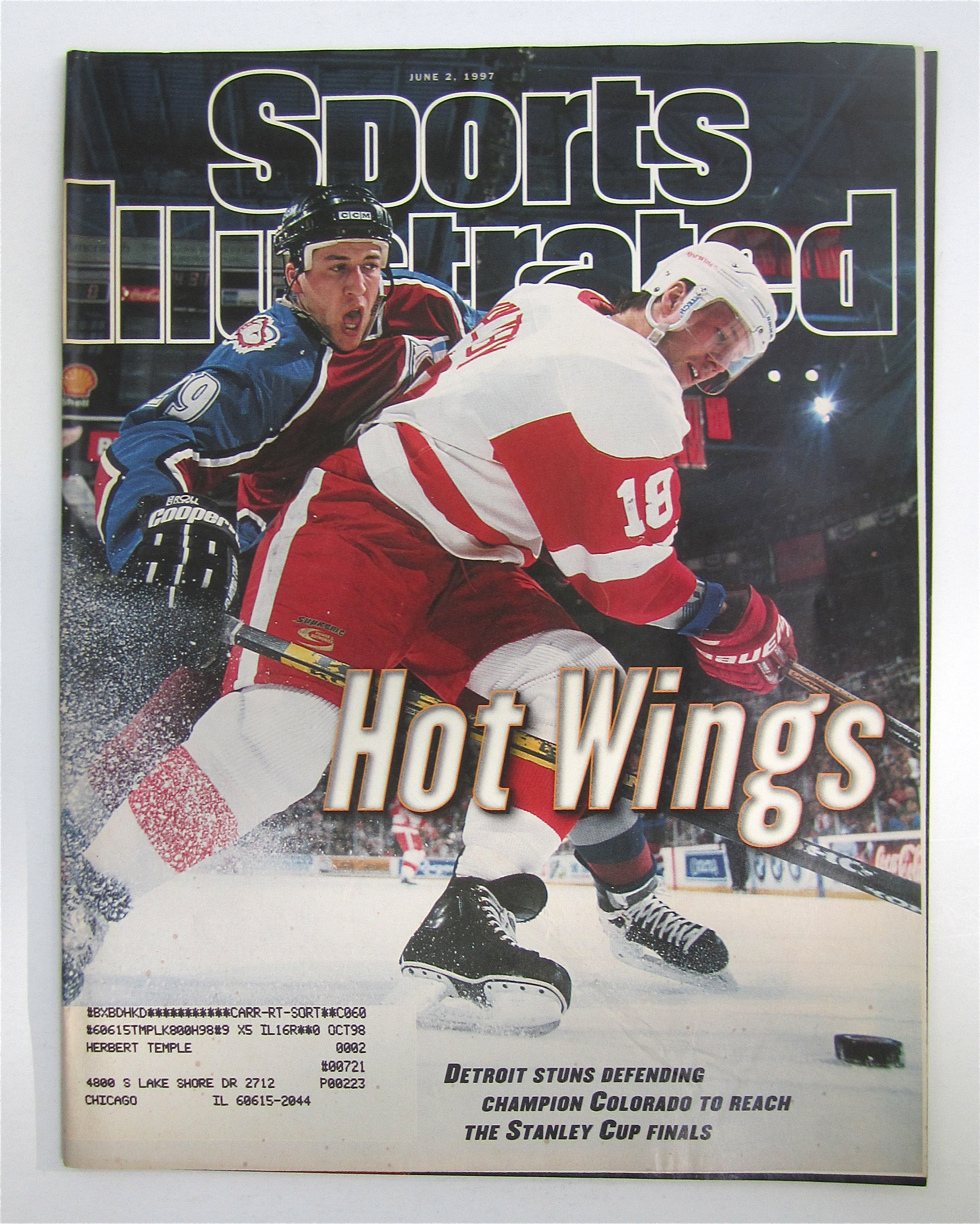 Sports Illustrated Magazine-June 2, 1997-Detroit Wings