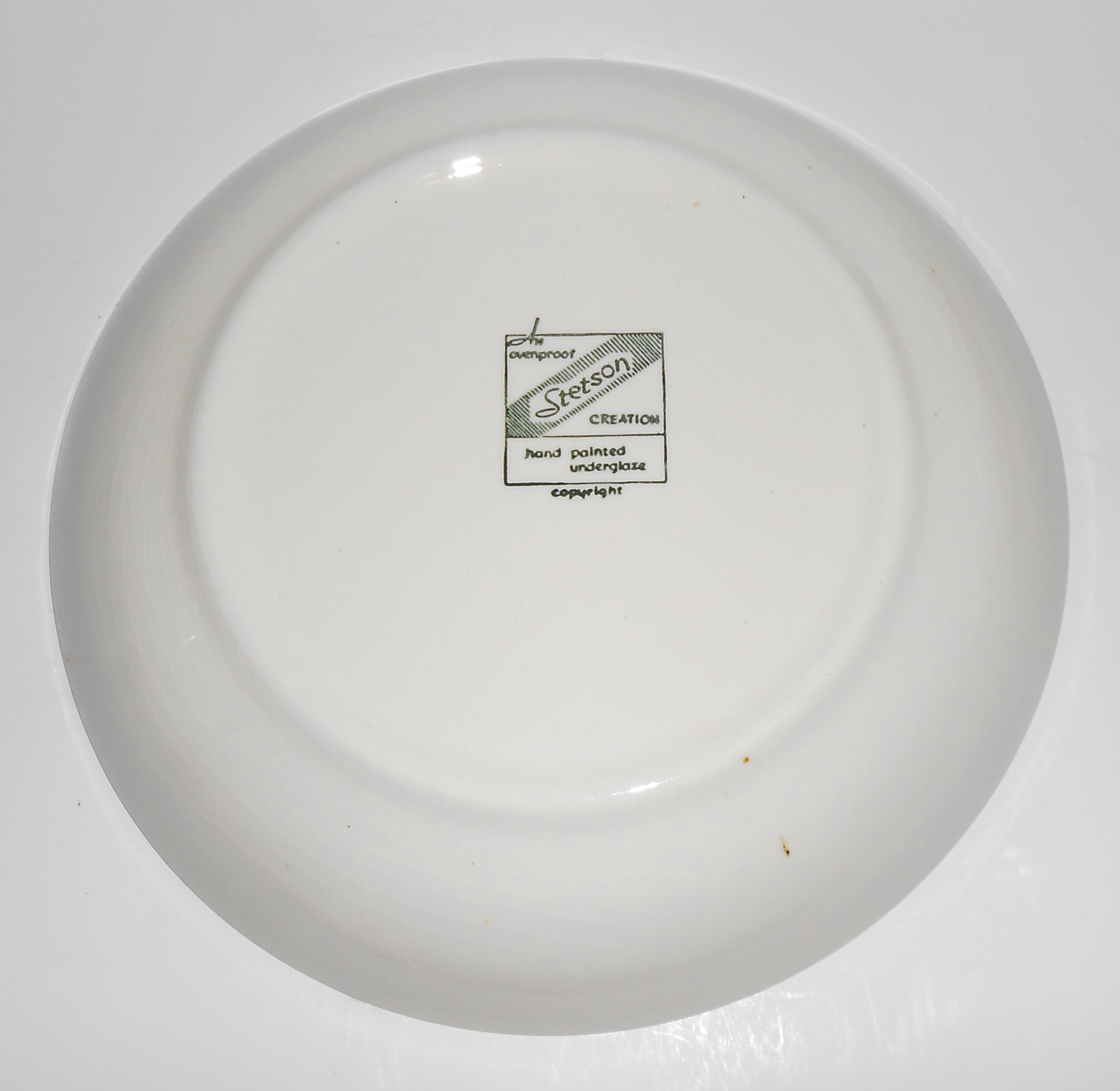 Stetson China Pottery Blue Floral Soup Bowl!