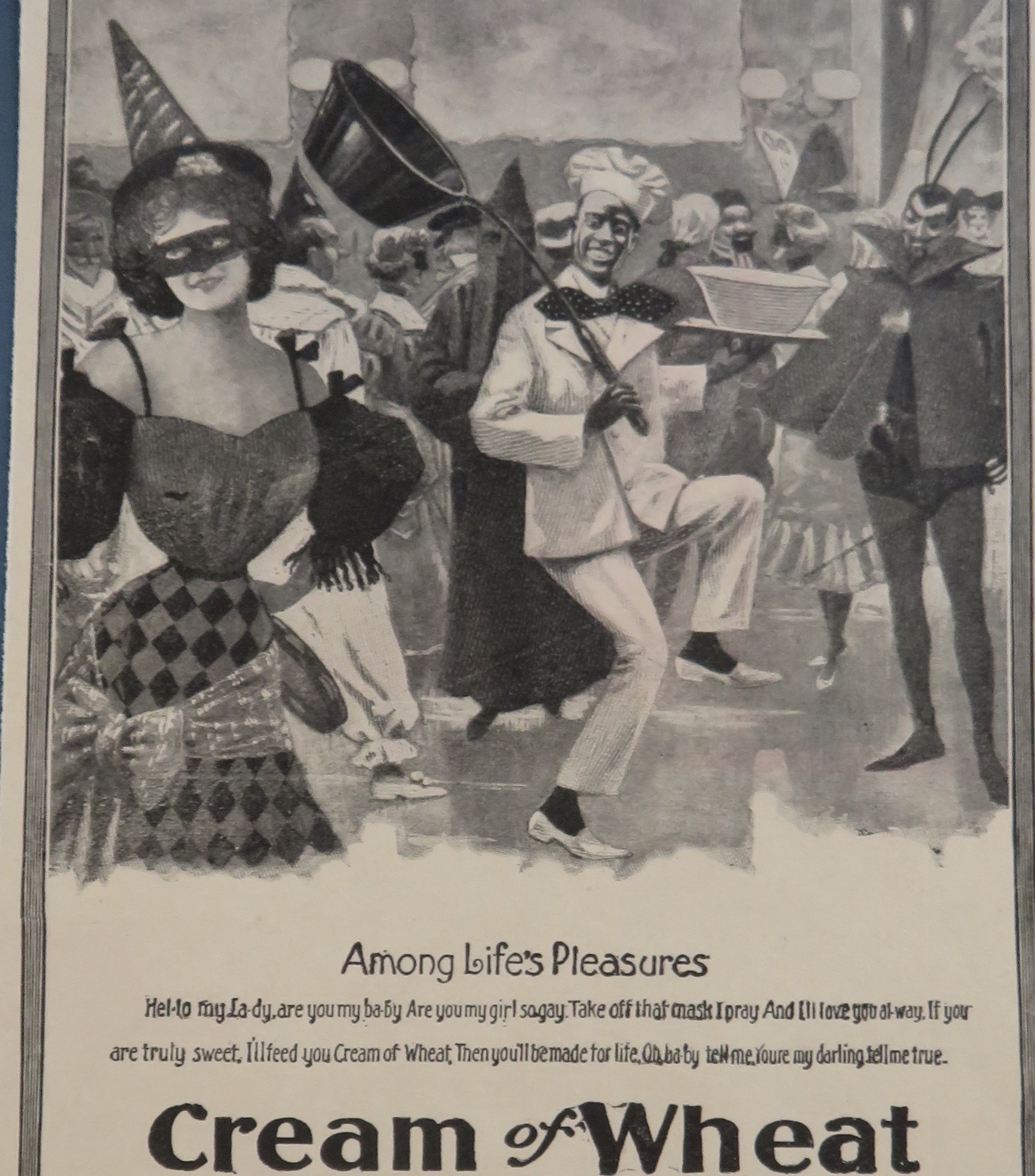 1904 Cream Of Wheat Cereal with Costume Party