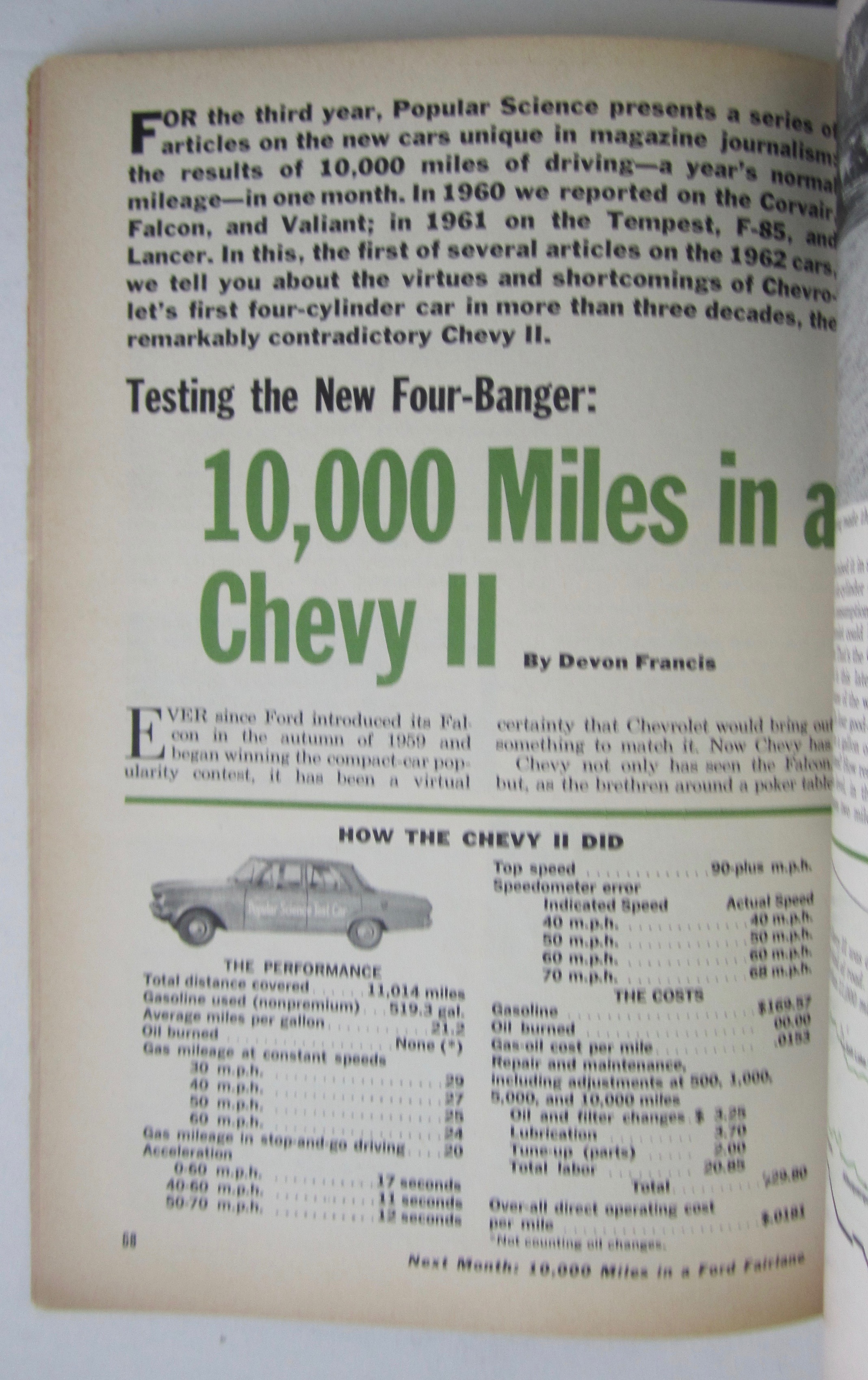 Popular Science Magazine-January 1962-10,000 Mile Test