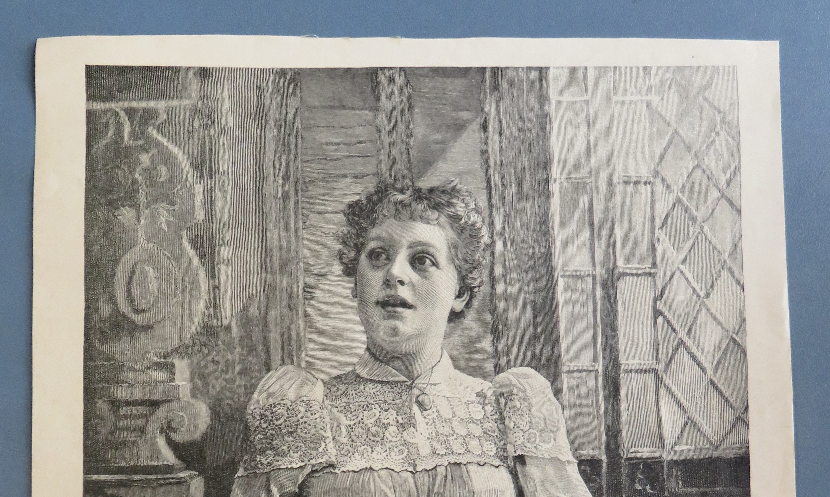 1893 Pears' Soap with Woman Singing In Church
