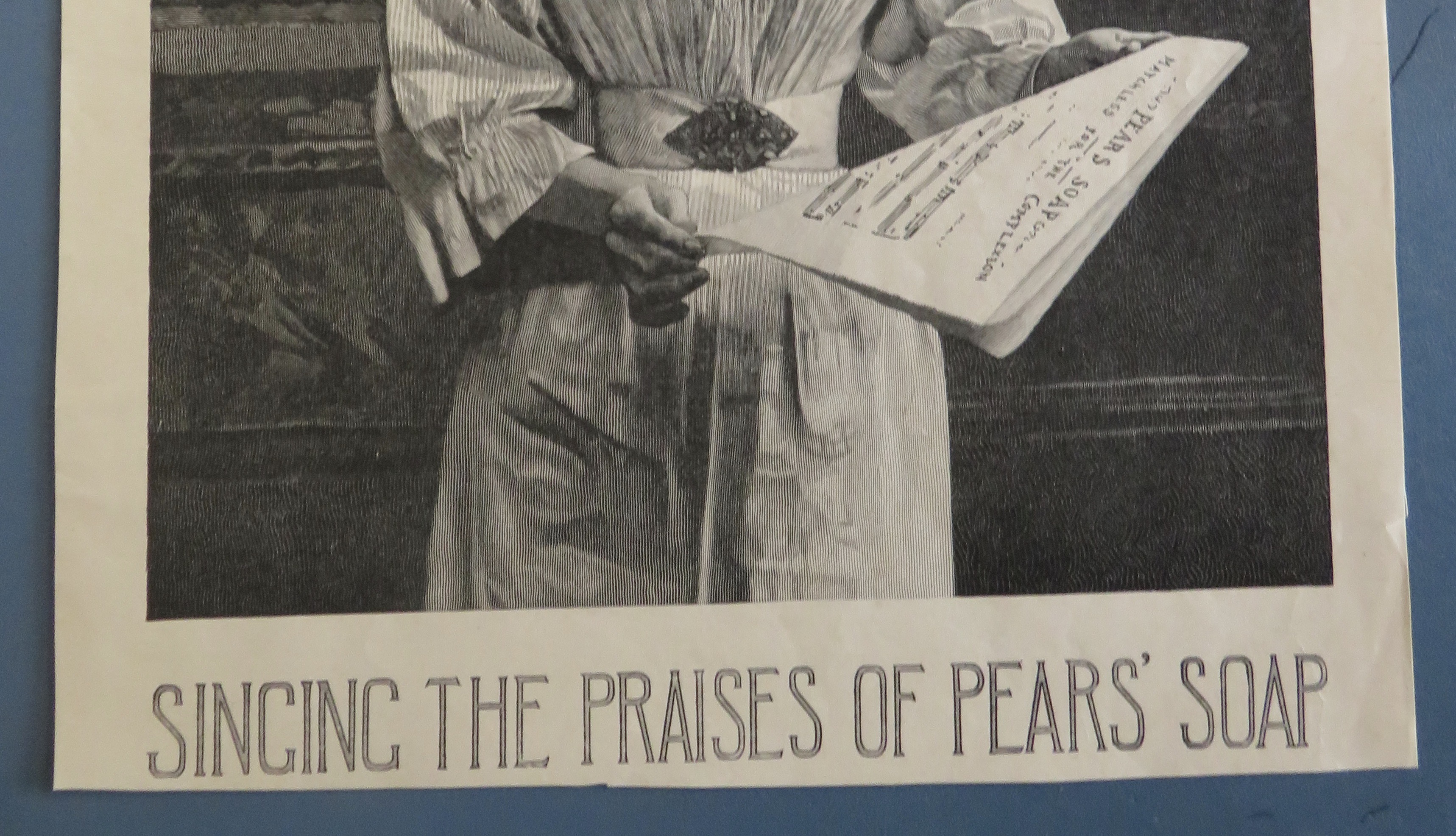 1893 Pears' Soap with Woman Singing In Church