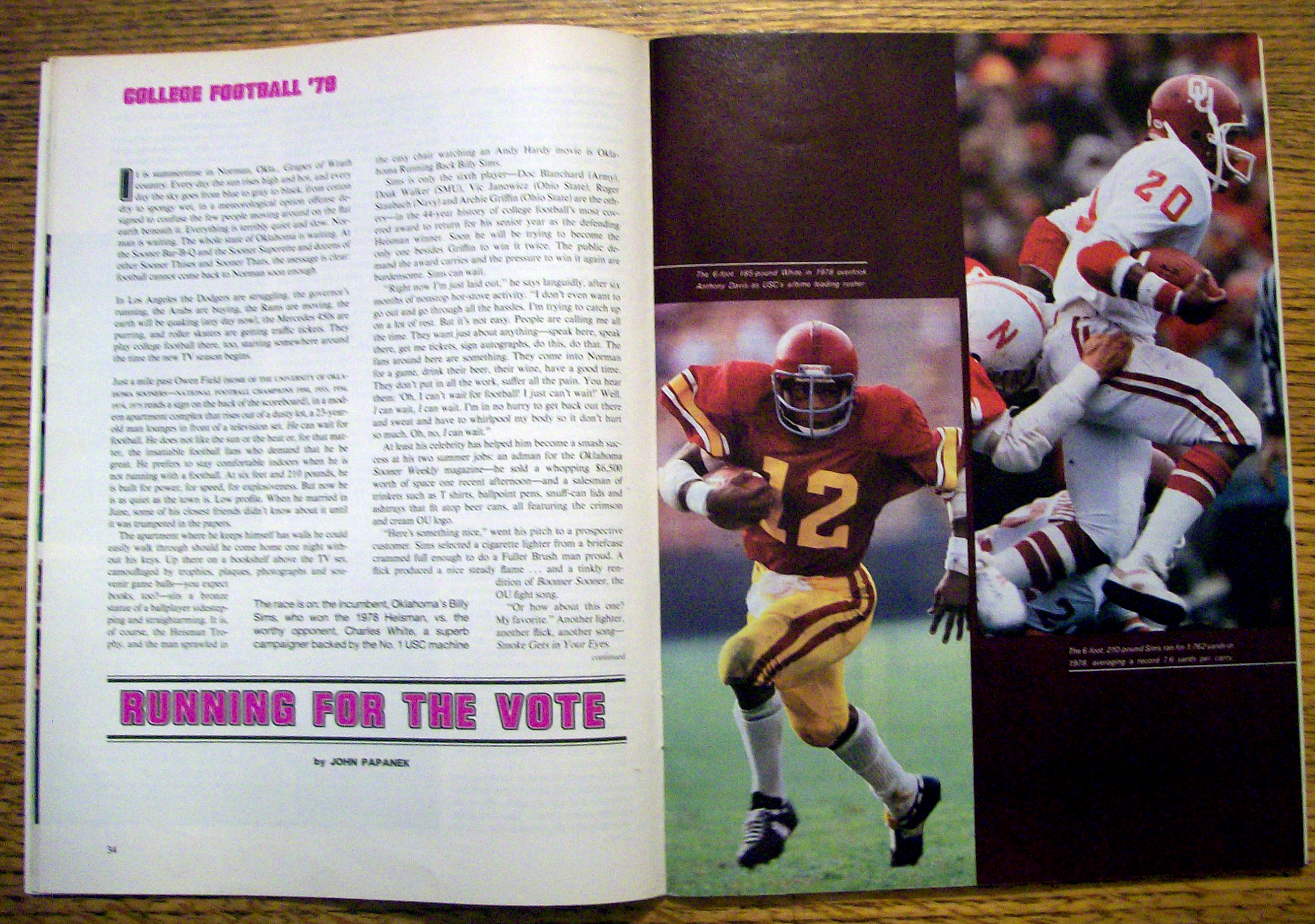 Sports Illustrated Magazine-September 10, 1979-Heisman