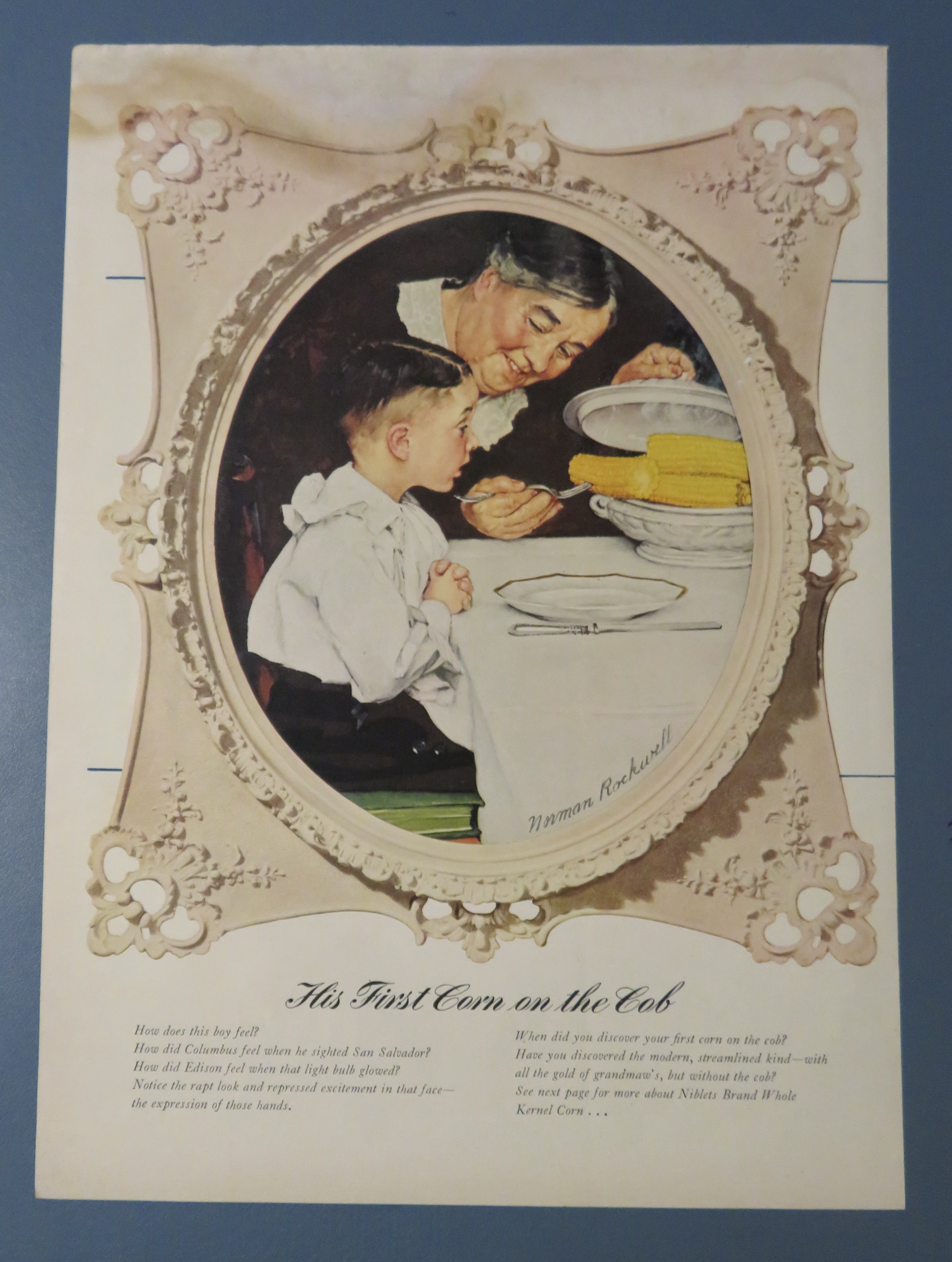 1941 Green Giant Corn By Norman Rockwell