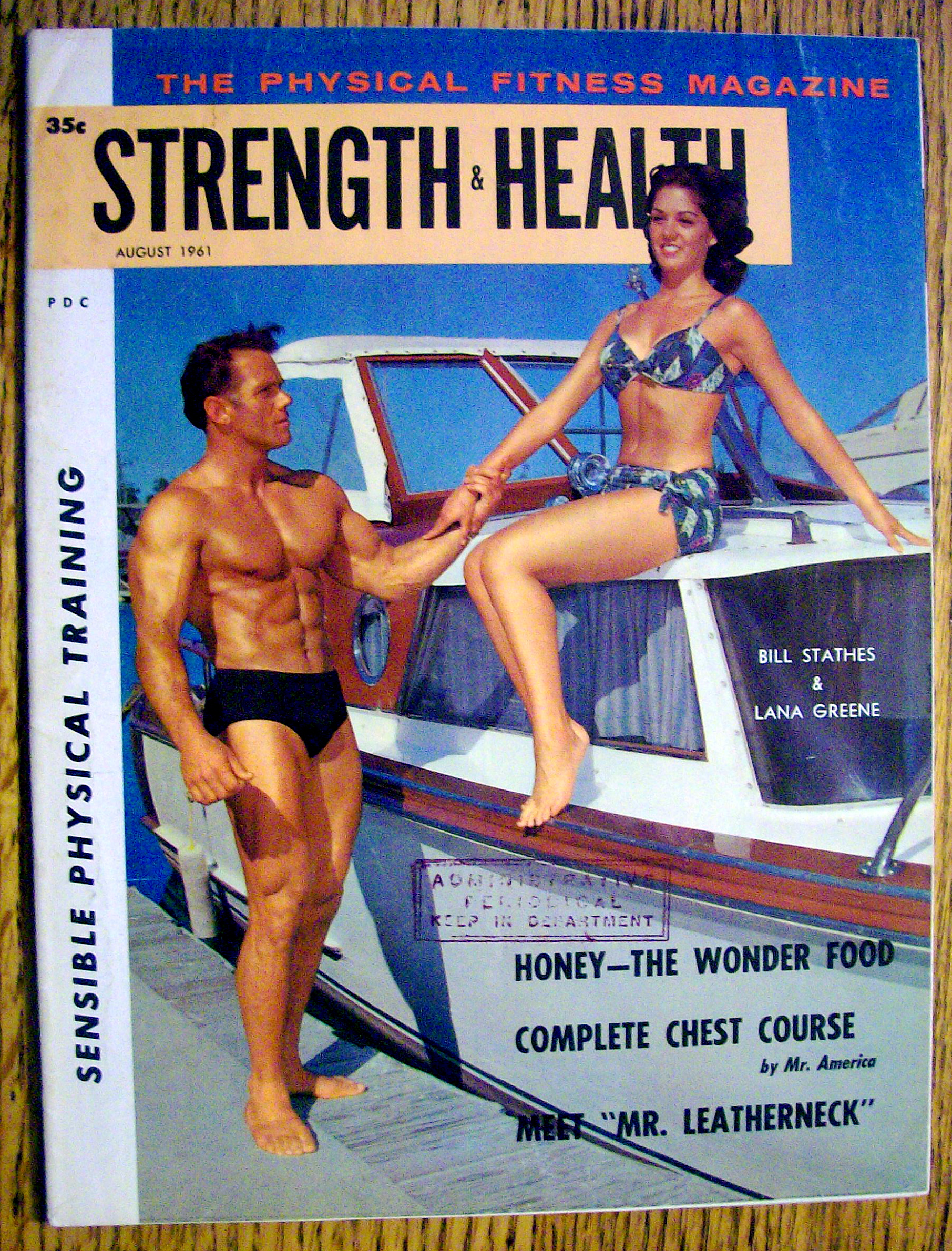 Strength & Health Magazine-August 1961-Bill & Lana