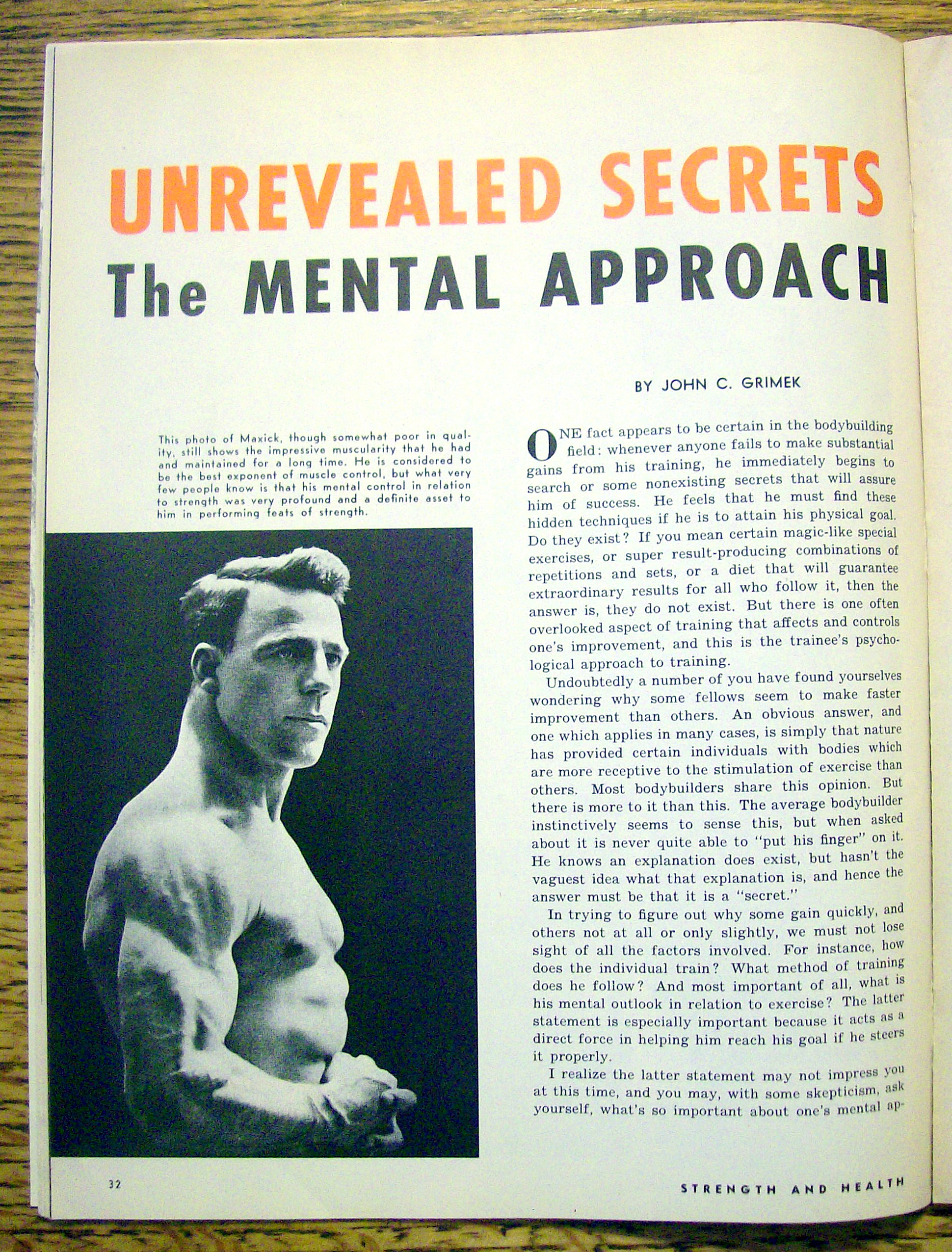 Strength & Health Magazine-August 1961-Bill & Lana
