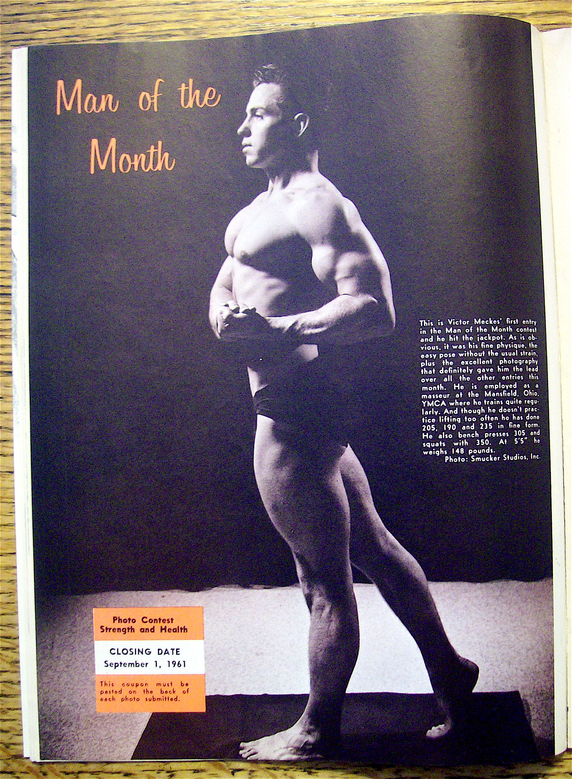 Strength & Health Magazine-August 1961-Bill & Lana
