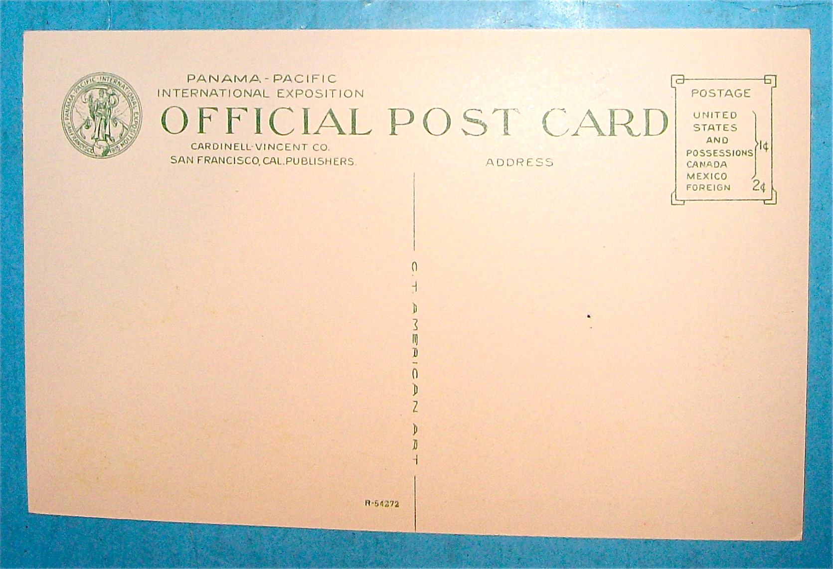 New York State Building Postcard (Panama Pacific Expo)