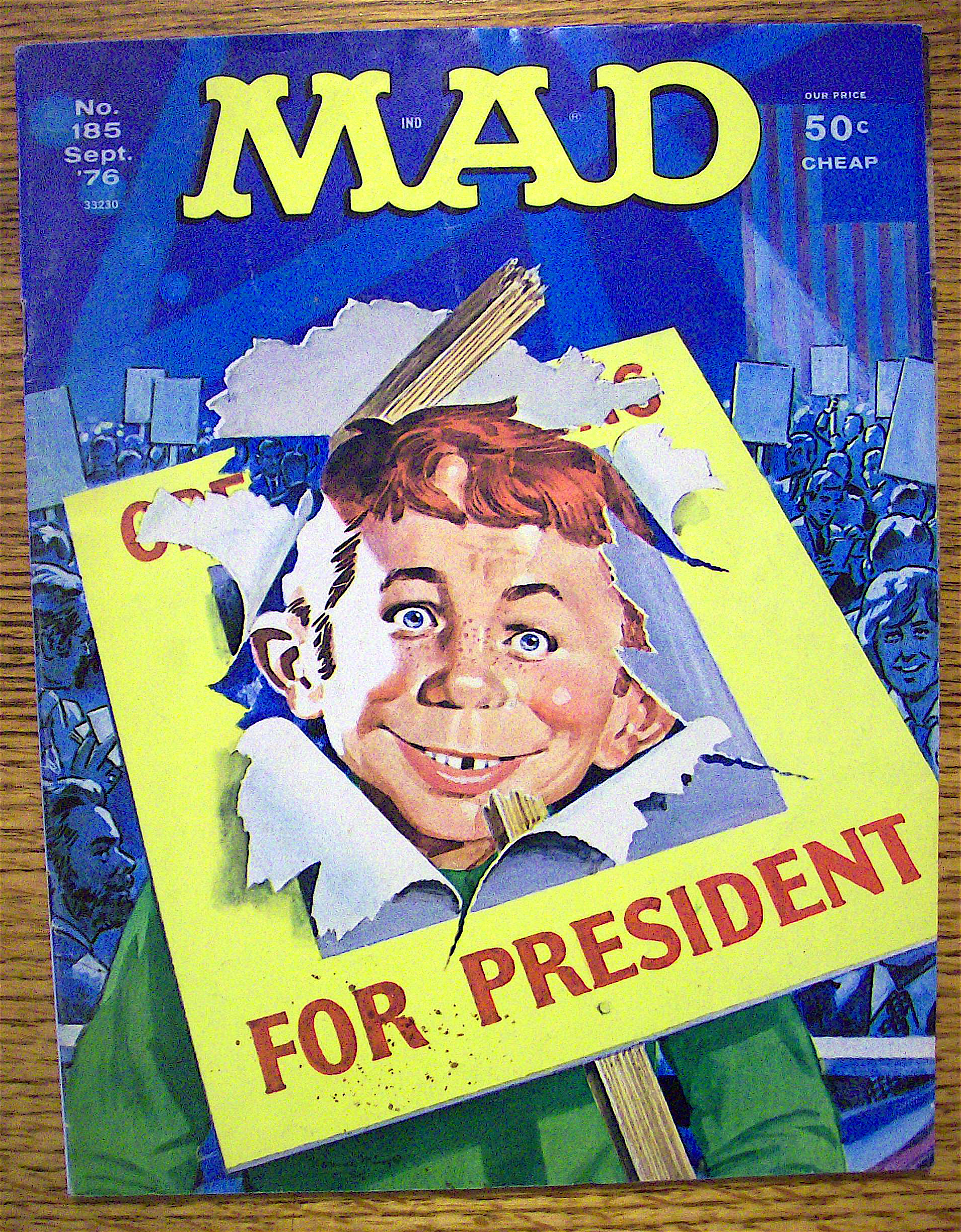Mad Magazine #185 September 1976 For President
