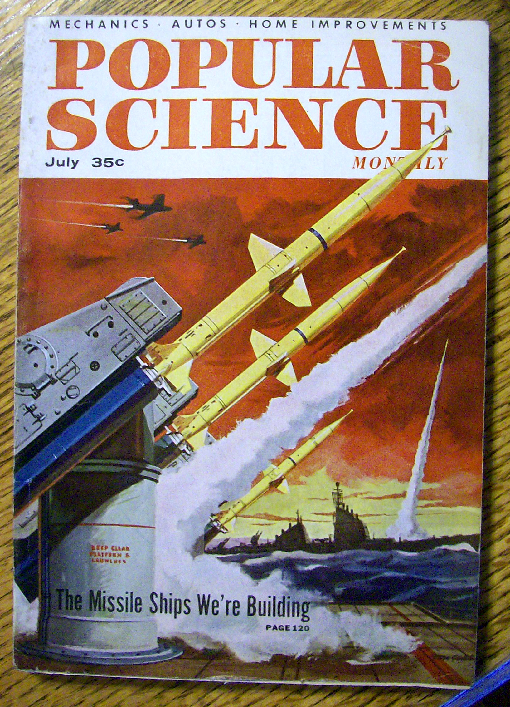 Popular Science July 1956 Missile Ships We're Building
