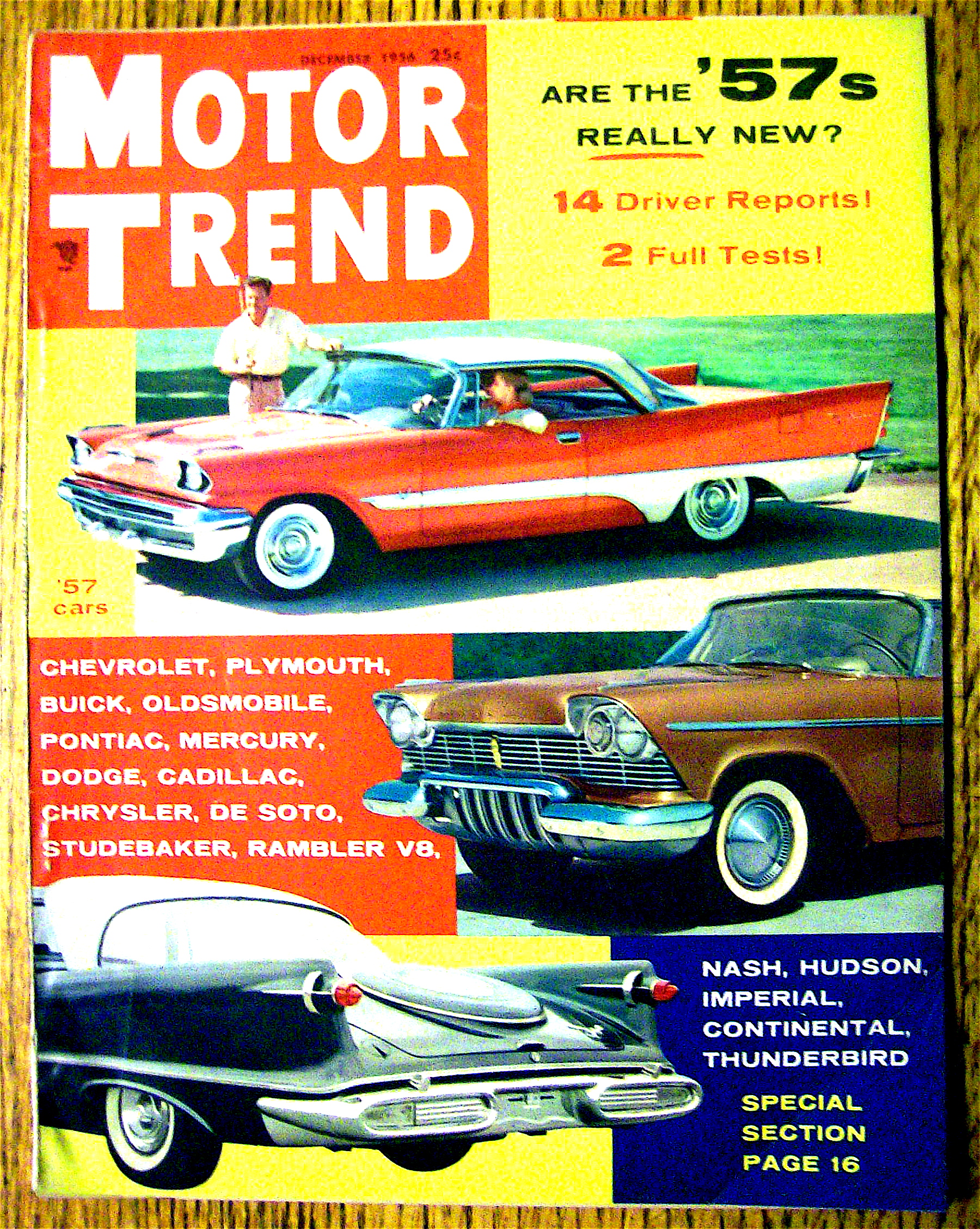 Motor Trend Magazine December 1956 1957 Cars