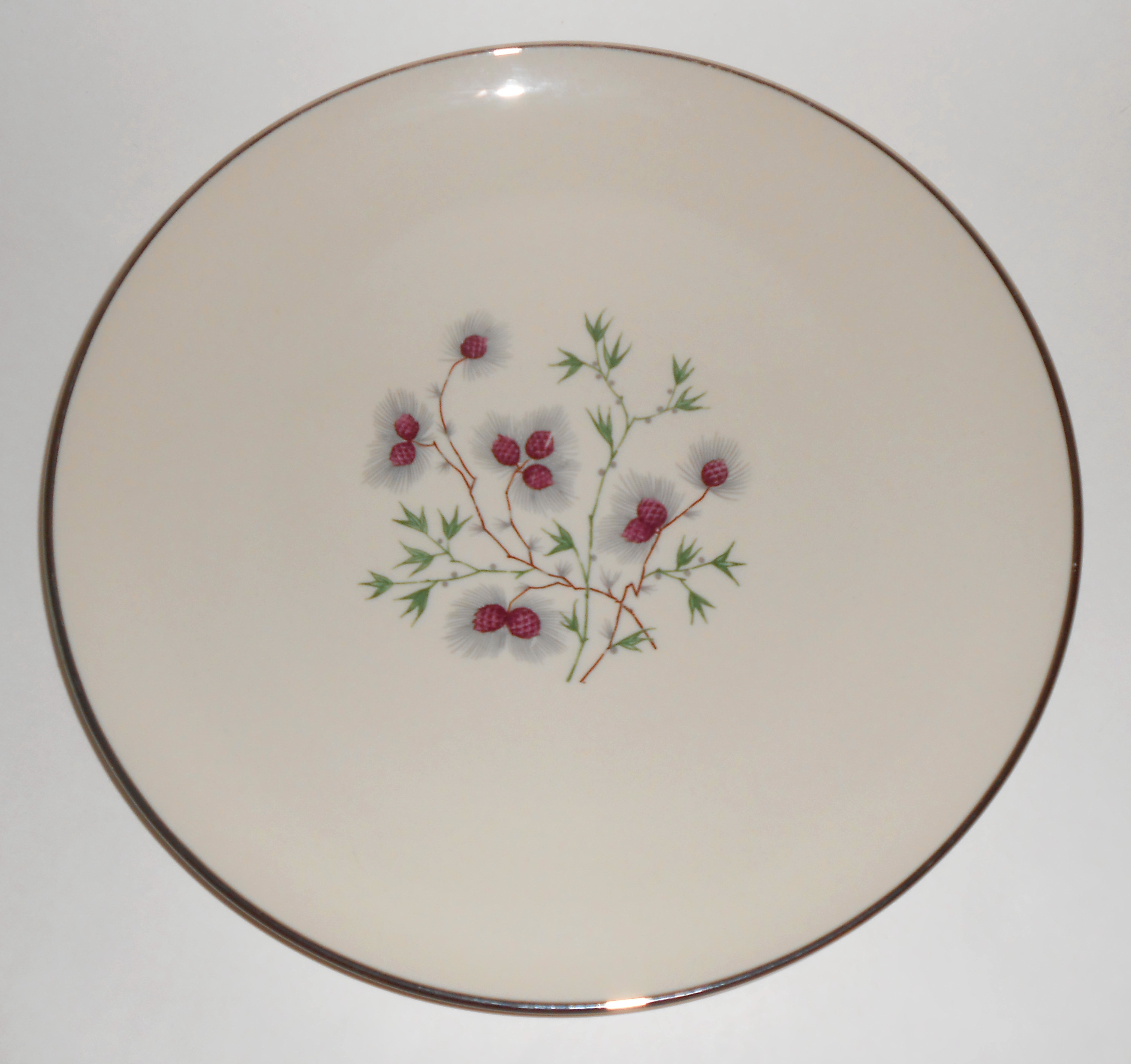 Society Fine Arts China Larchwood Dinner Plate! MINT