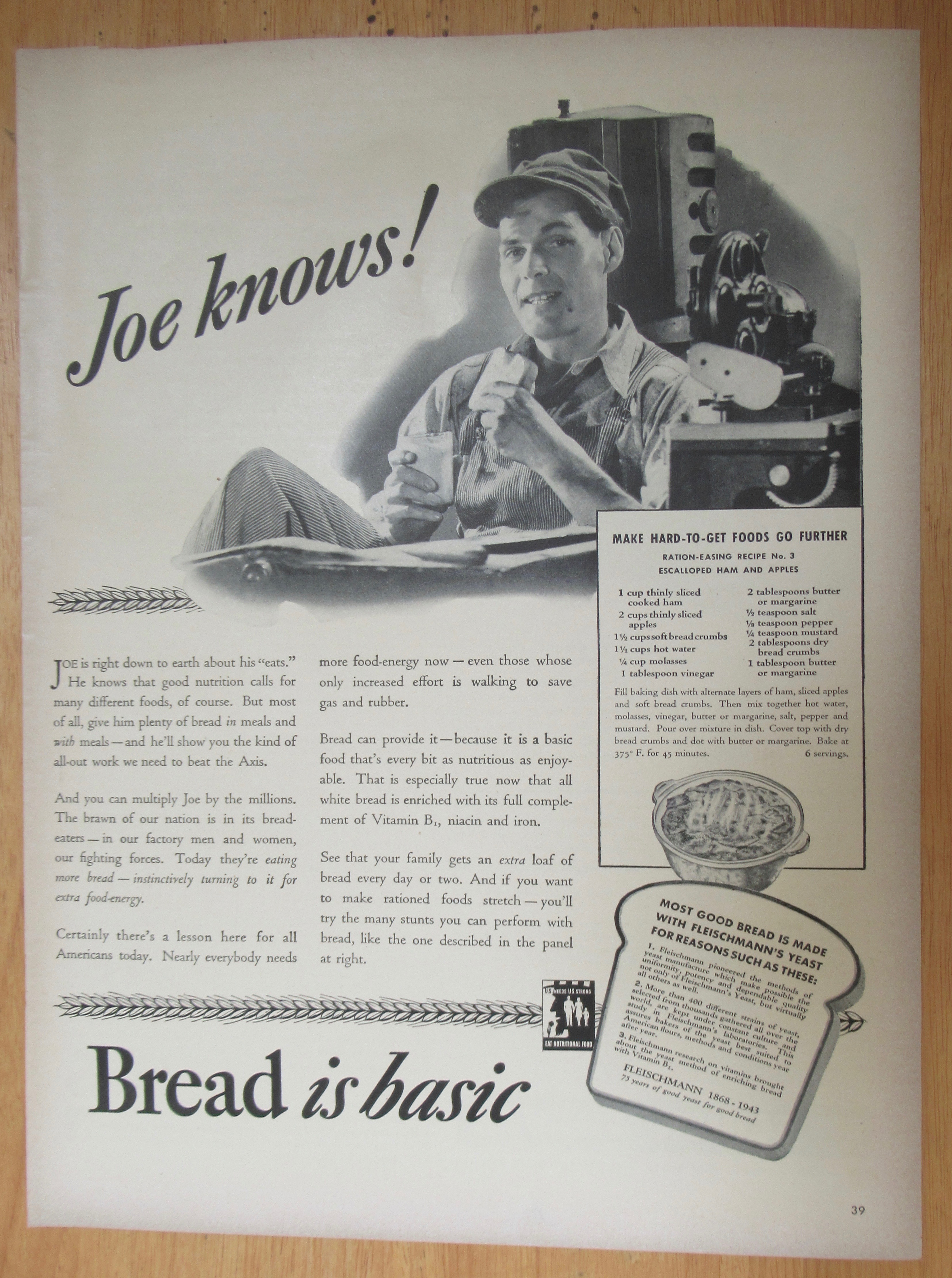1943 Bread with Joe Knows Bread