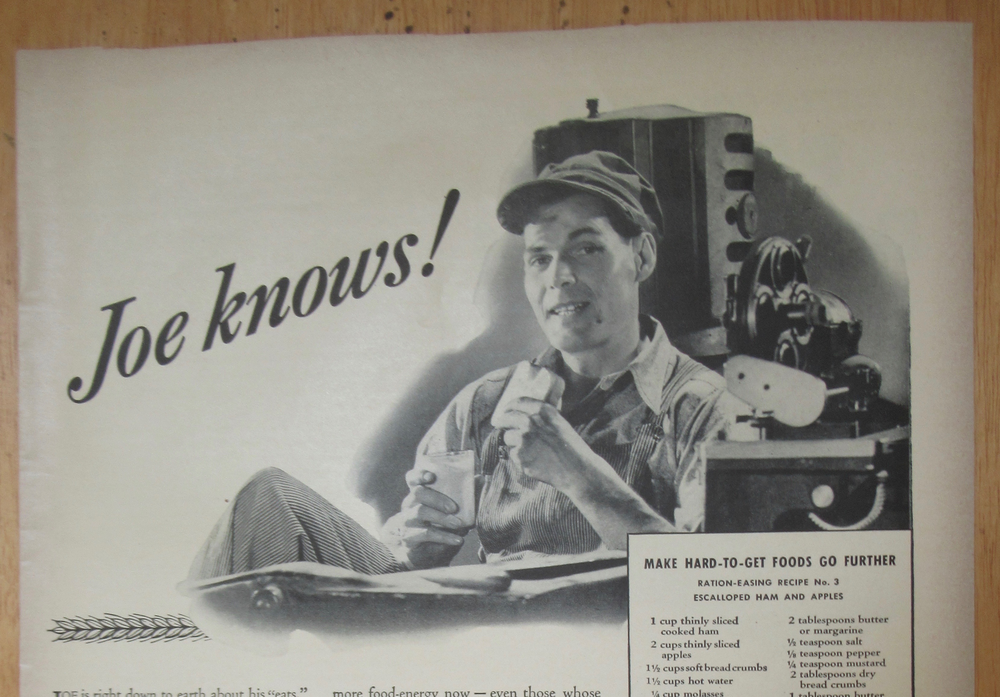 1943 Bread with Joe Knows Bread