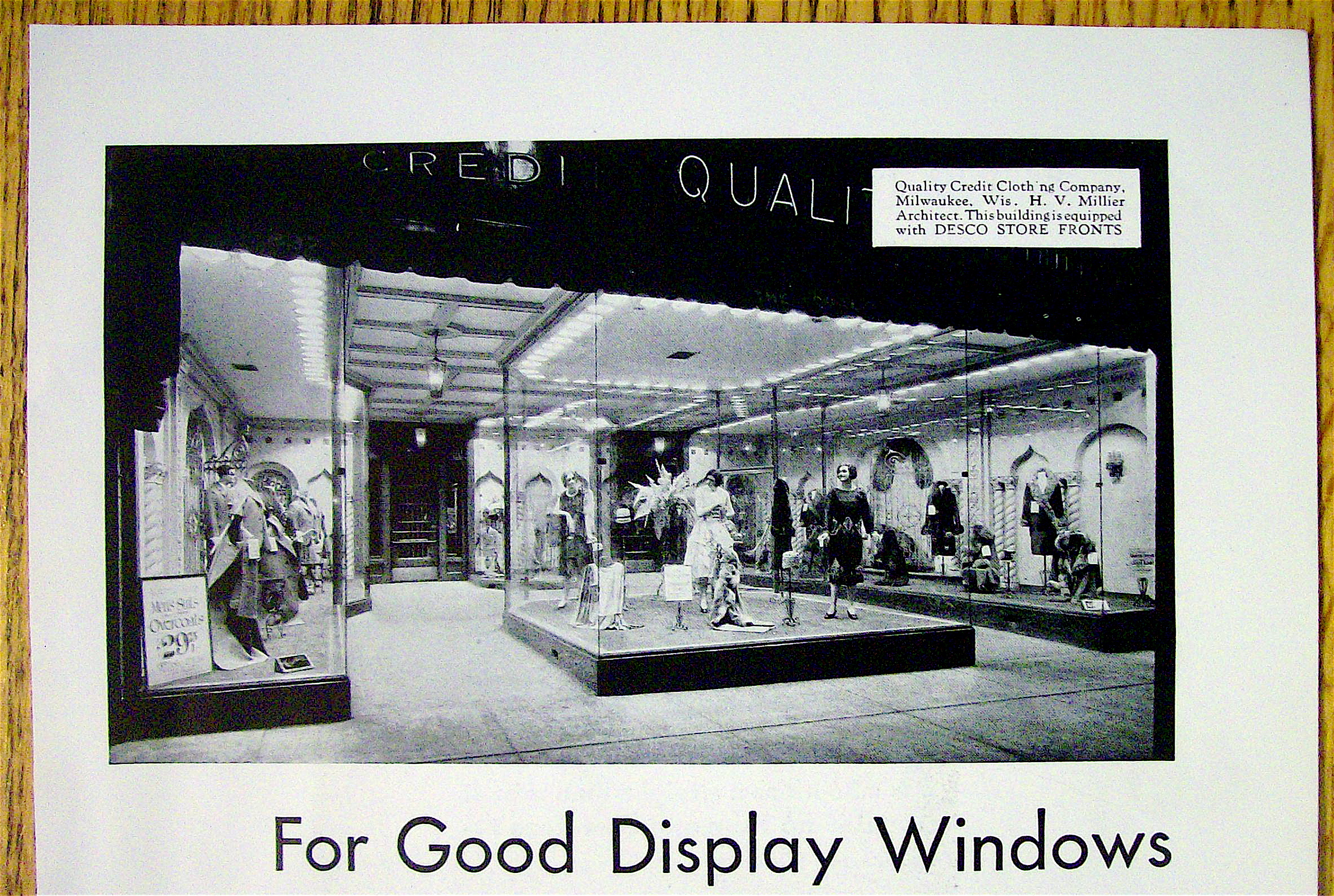 1930 Desco Metal Store Fronts with Store Display Window