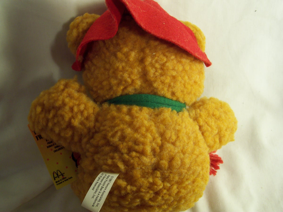 McDonalds Muppet Baby Fozzie Bear 1988