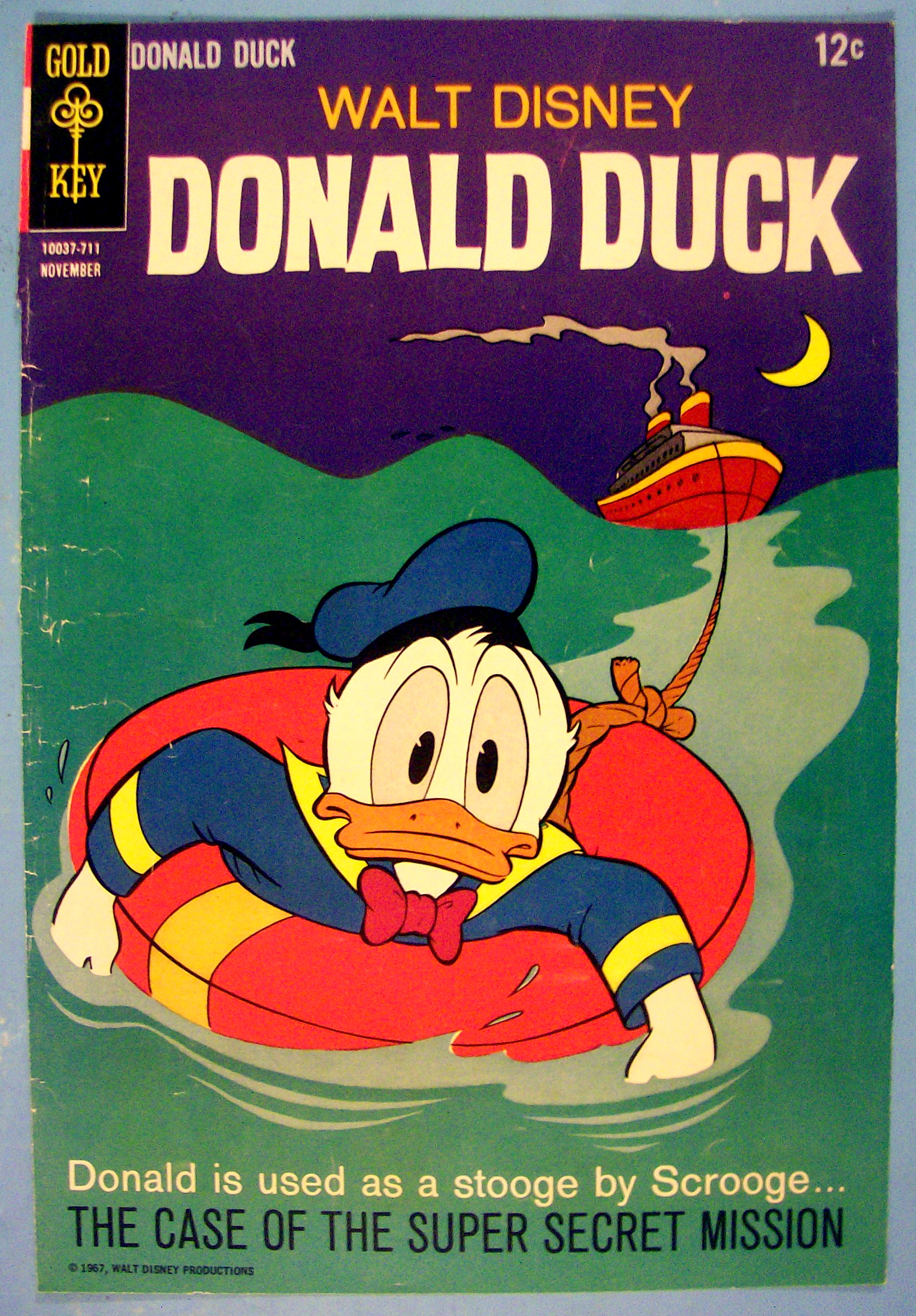 Donald Duck Comic Cover #711 November 1967
