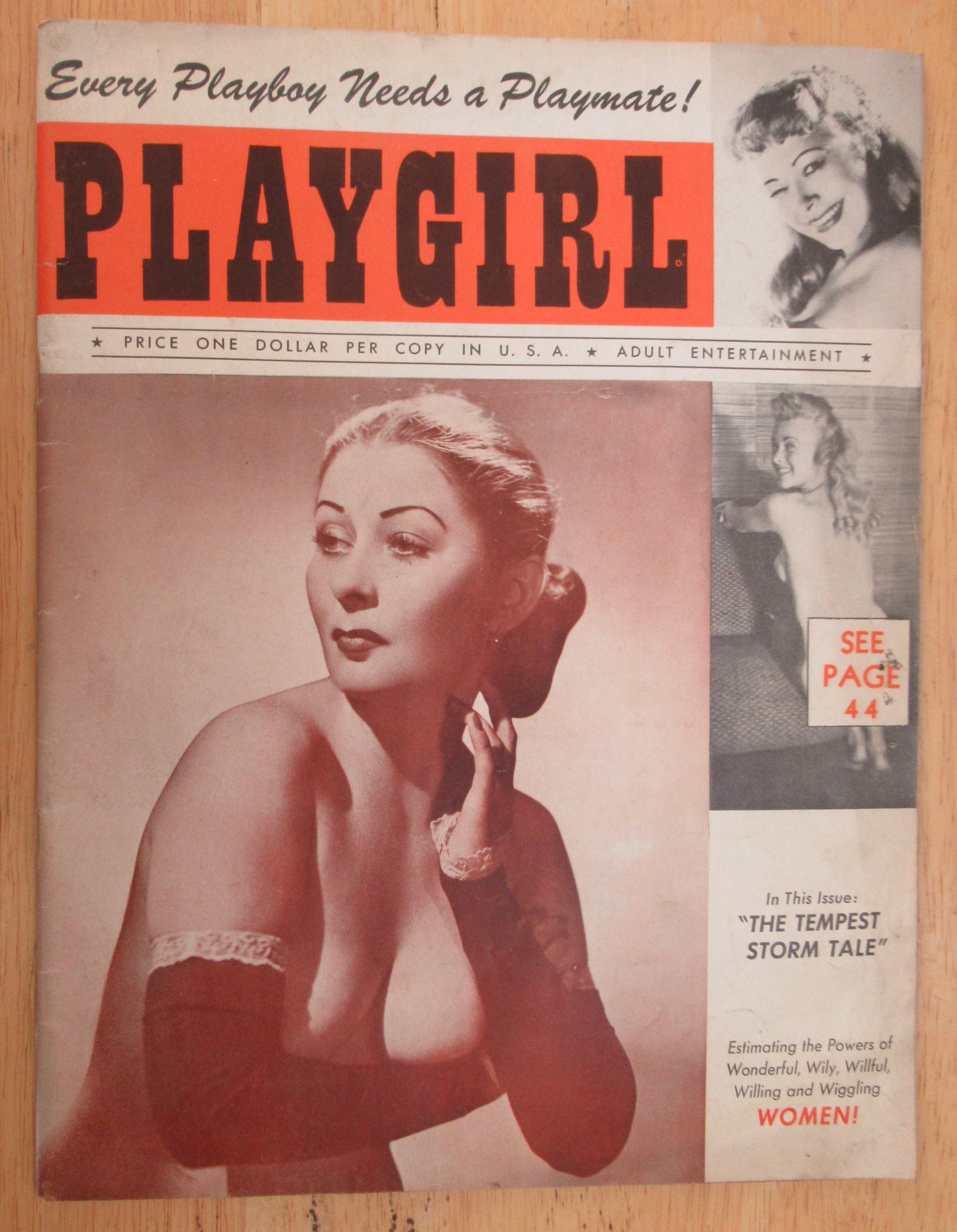 Playgirl Magazine 1940's The Tempest Storm Tale