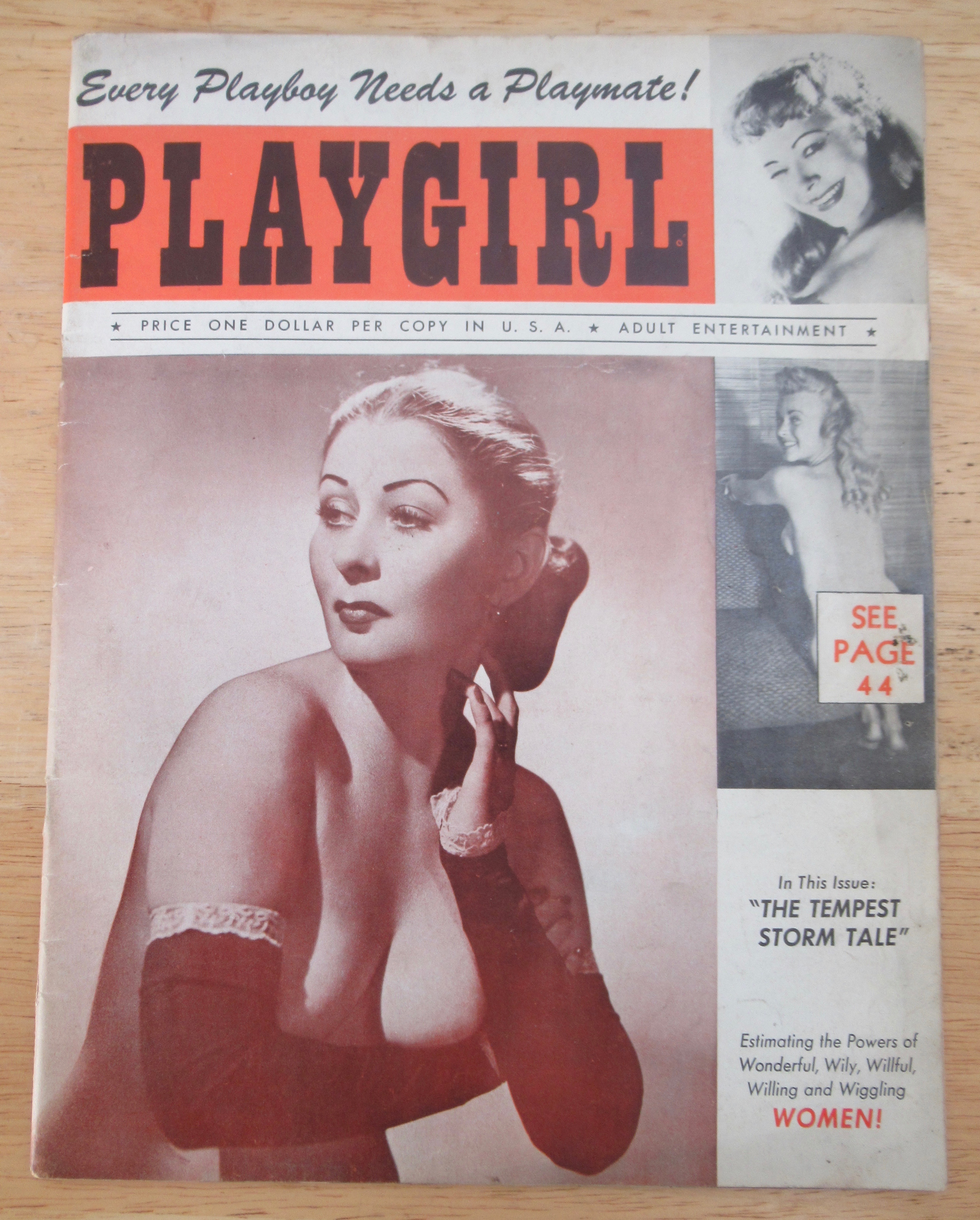Playgirl Magazine 1940's The Tempest Storm Tale