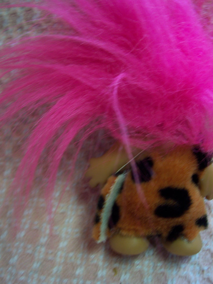 Caveman Troll with Hot Pink Hair