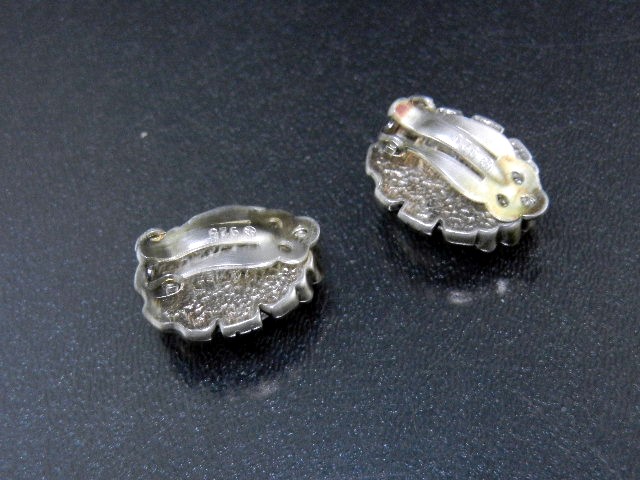 Carol Felley Sterling Silver Turquoise Clip Earrings