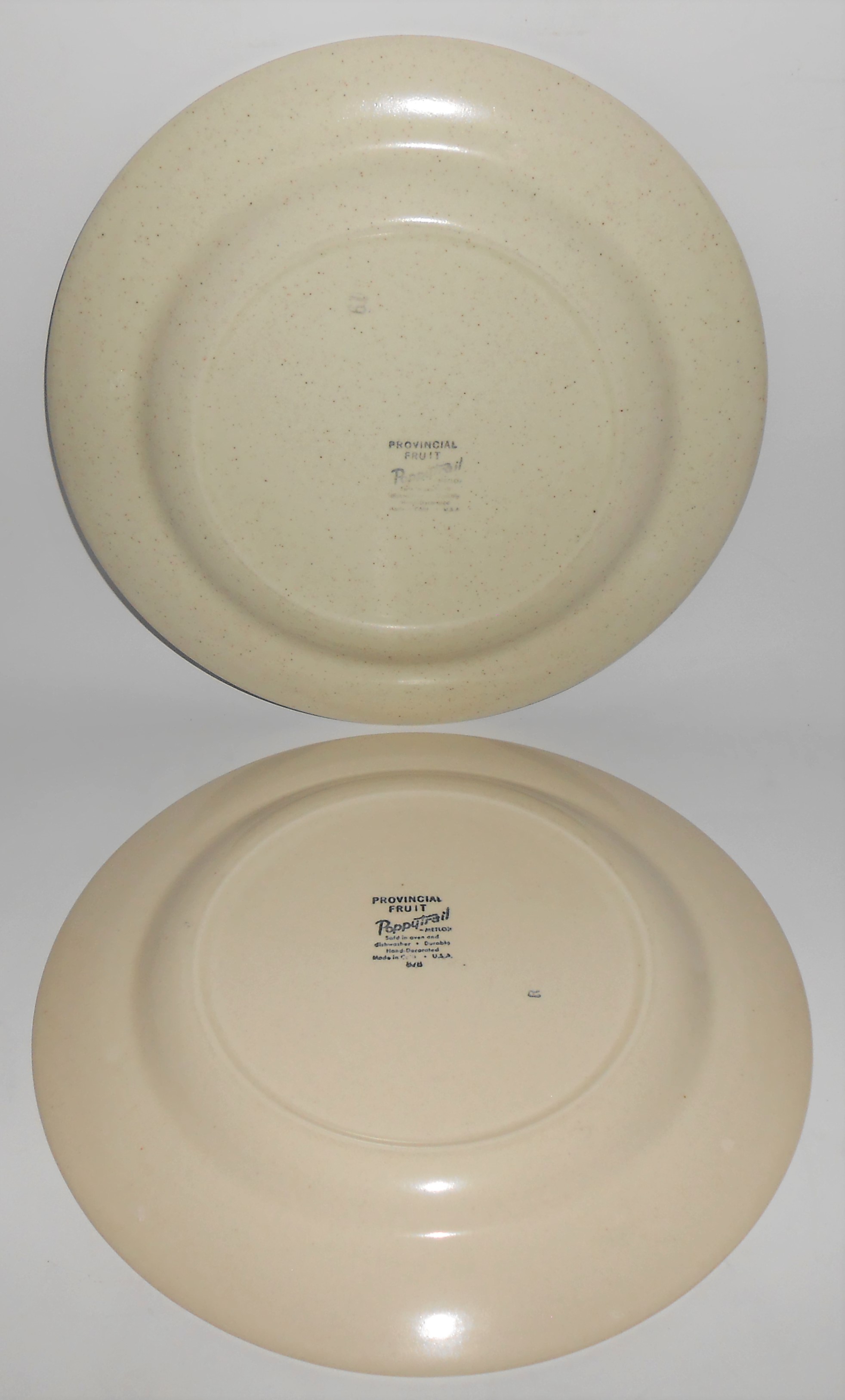 Metlox Poppy Trail Pottery Provincial Fruit Dinner Pl