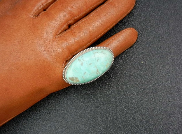 David Troutman Kingman Turquoise Sterling Silver Ring