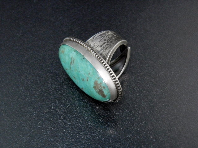 David Troutman Kingman Turquoise Sterling Silver Ring