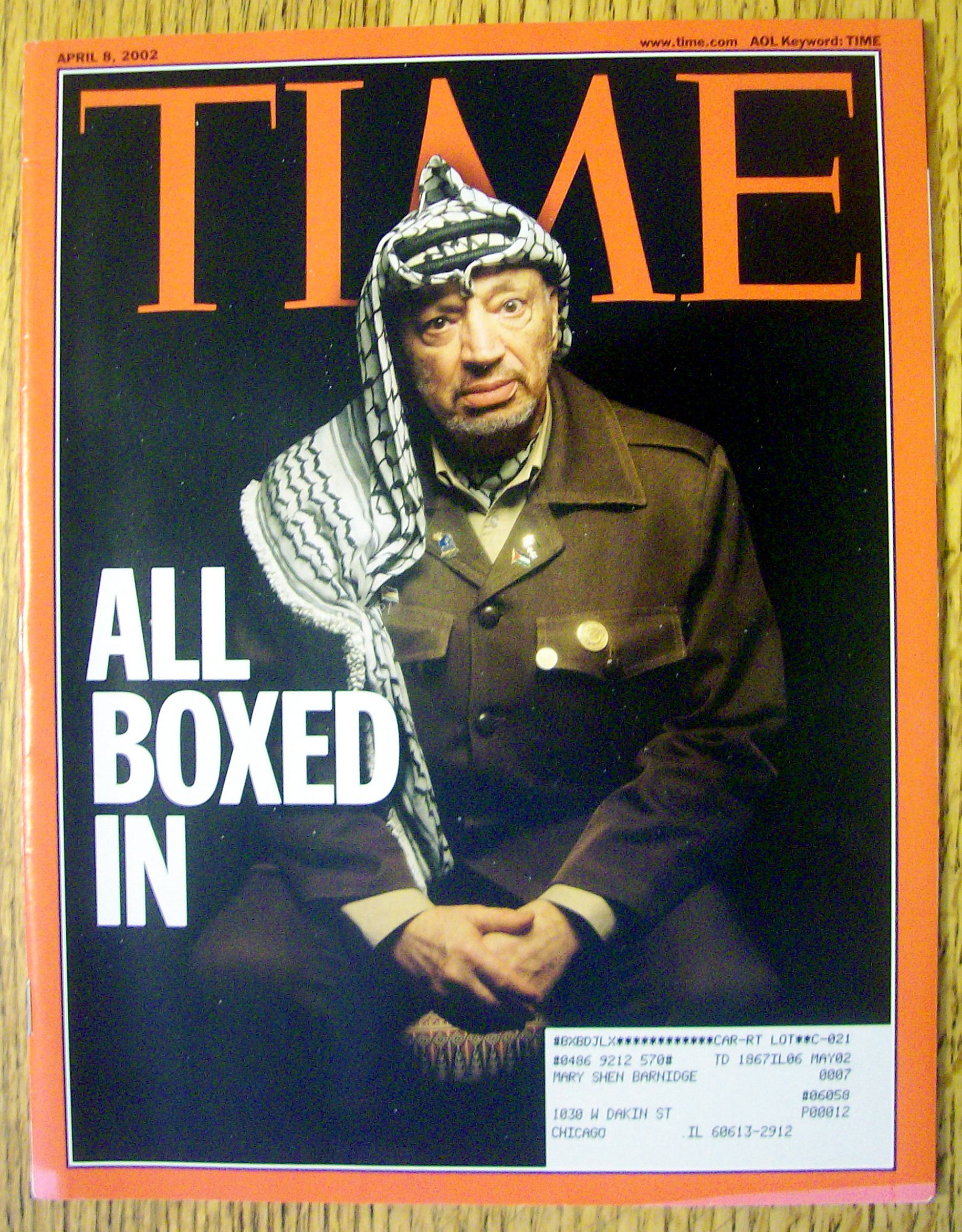 Time Magazine April 8, 2002 All Boxed In