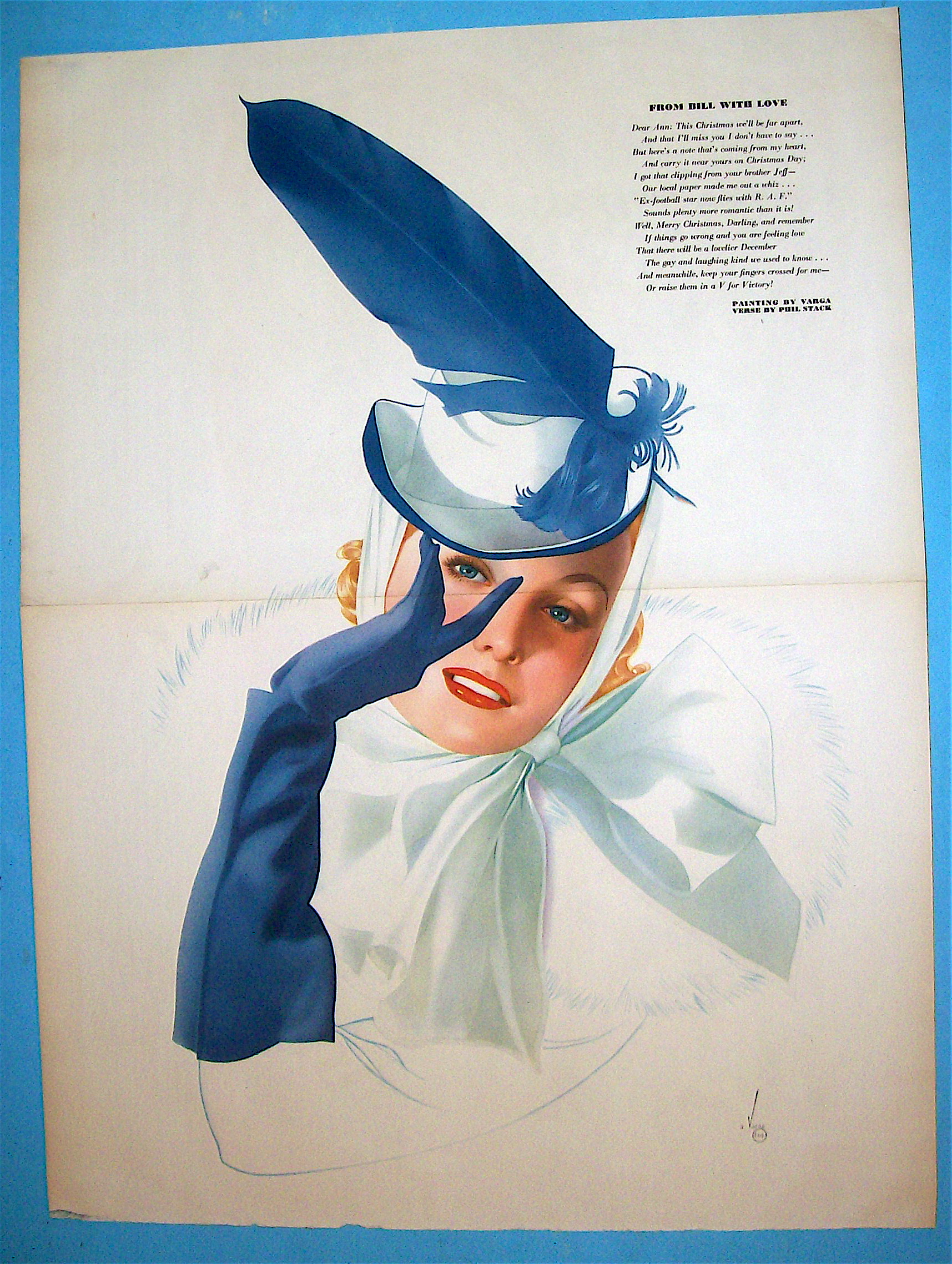 Alberto Vargas Pin Up Girl December 1941 From Bill