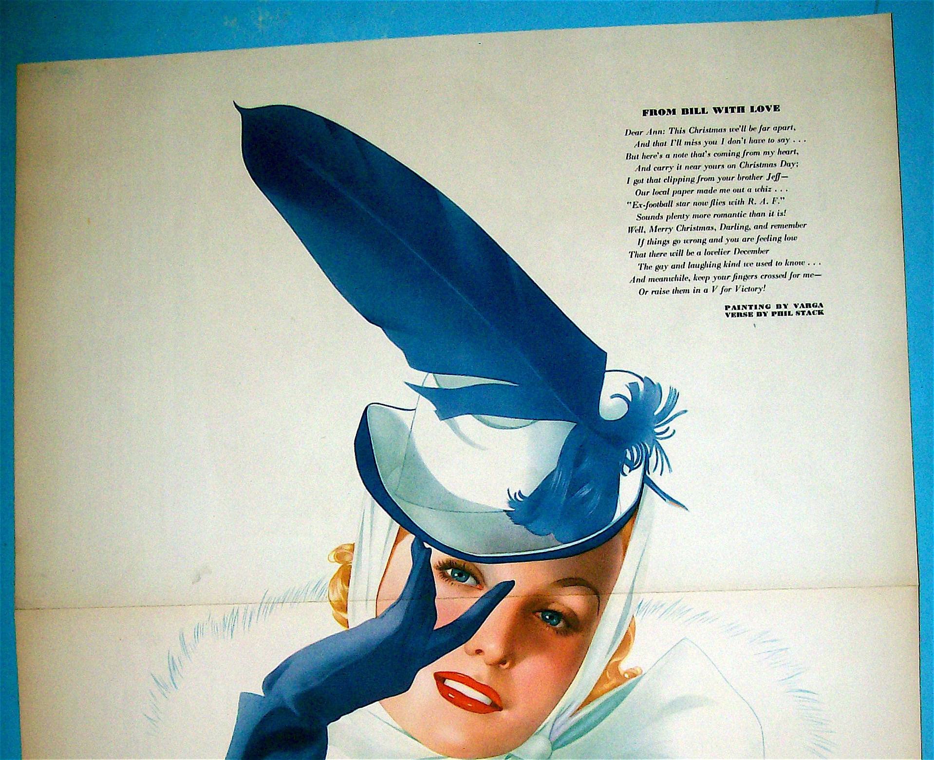 Alberto Vargas Pin Up Girl December 1941 From Bill