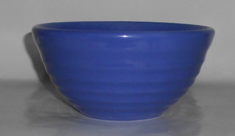 VINTAGE Bauer Pottery Ring Ware Cobalt #24 Mixing Bowl