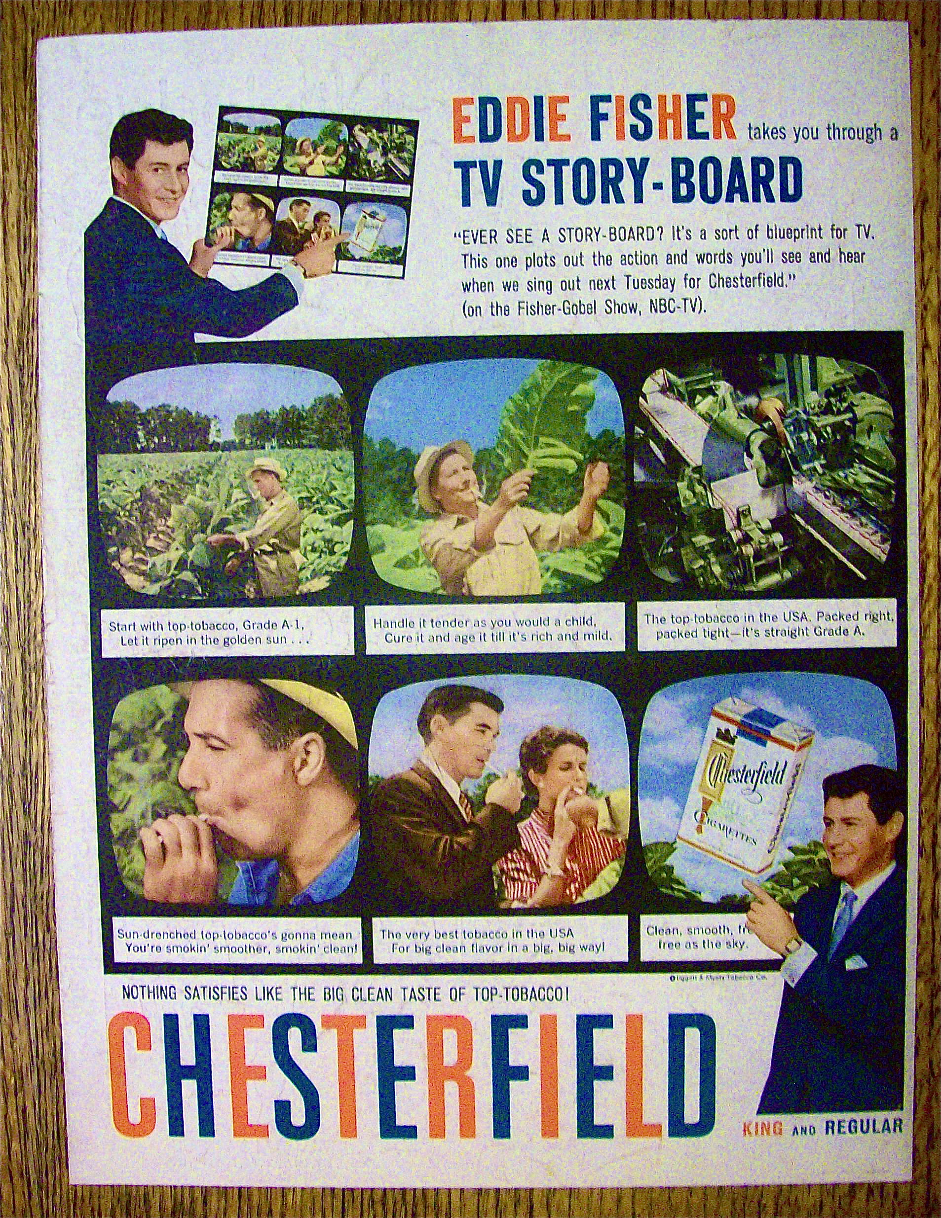 1958 Chesterfield Cigarettes with Eddie Fisher