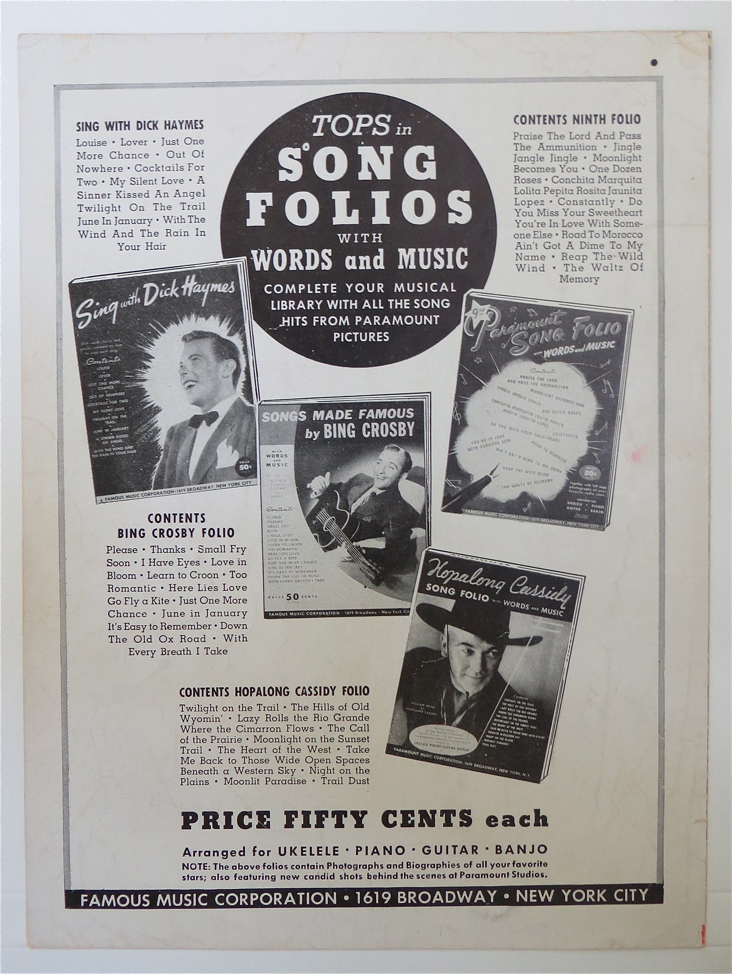 Sheet Music For 1943 Suddenly It's Spring