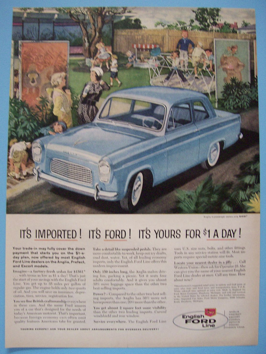 Vintage Ad: 1959 English Ford Line