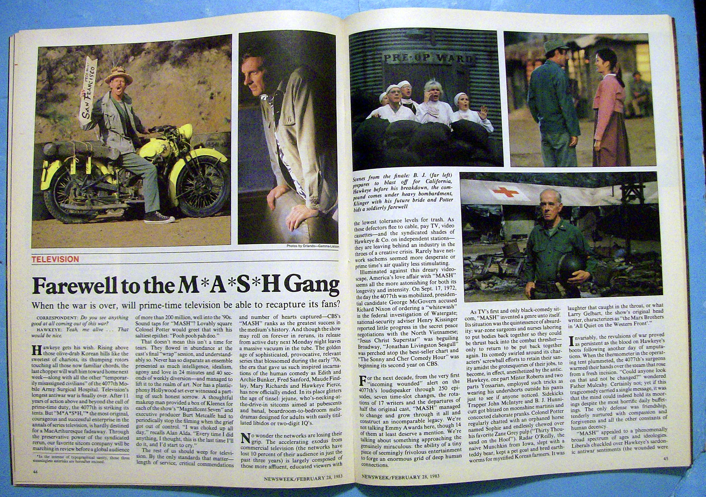 Newsweek Magazine-February 28, 1983-Farewell MASH