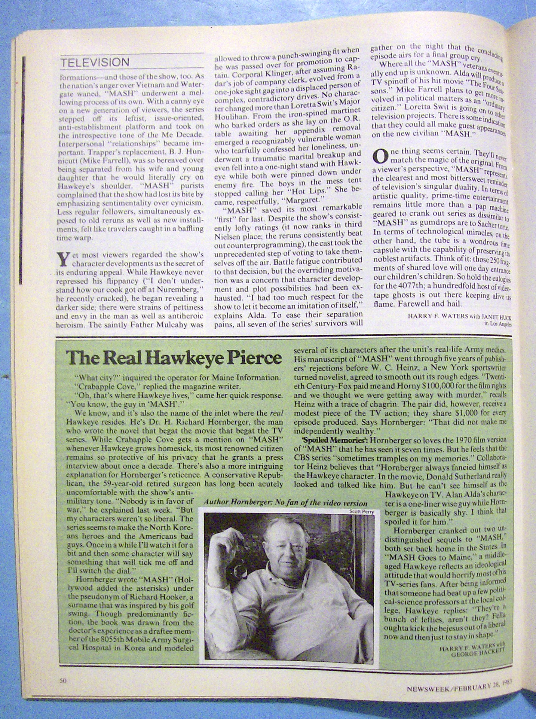 Newsweek Magazine-February 28, 1983-Farewell MASH