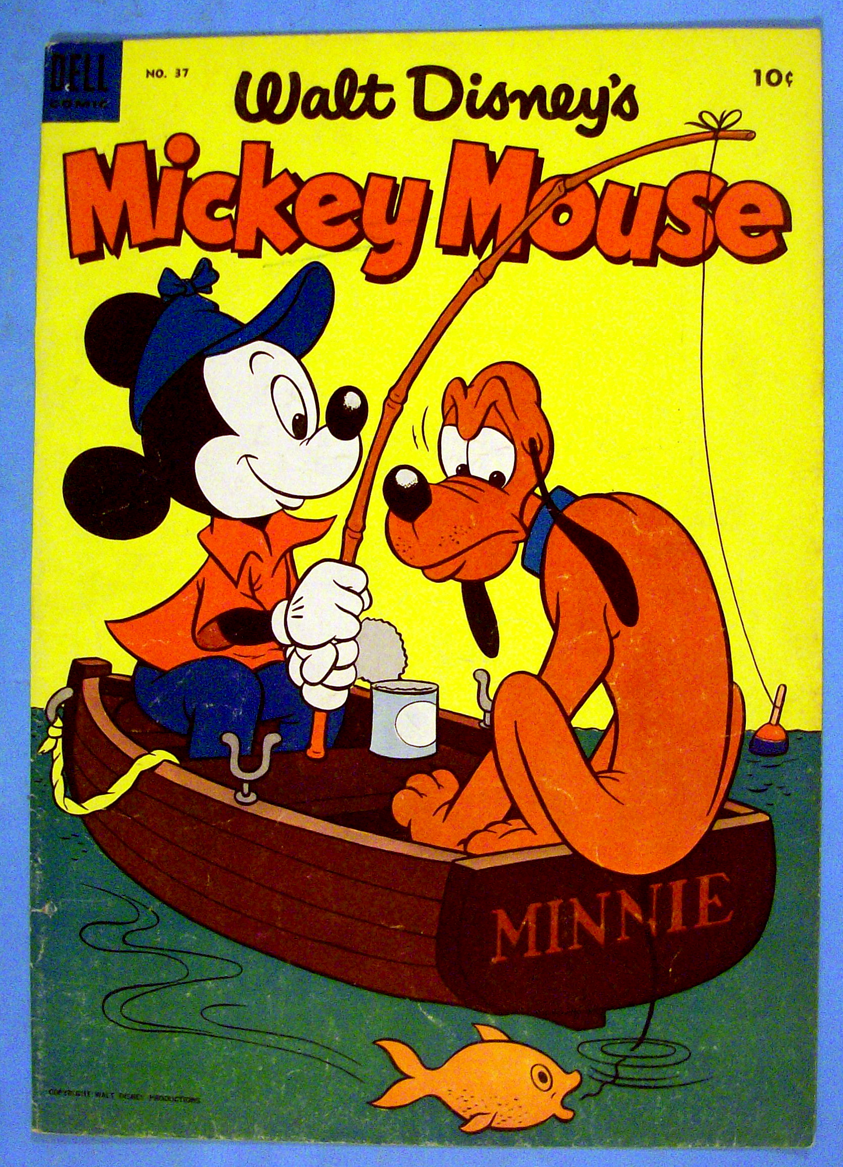Mickey Mouse Comic Cover #37 August-September 1954