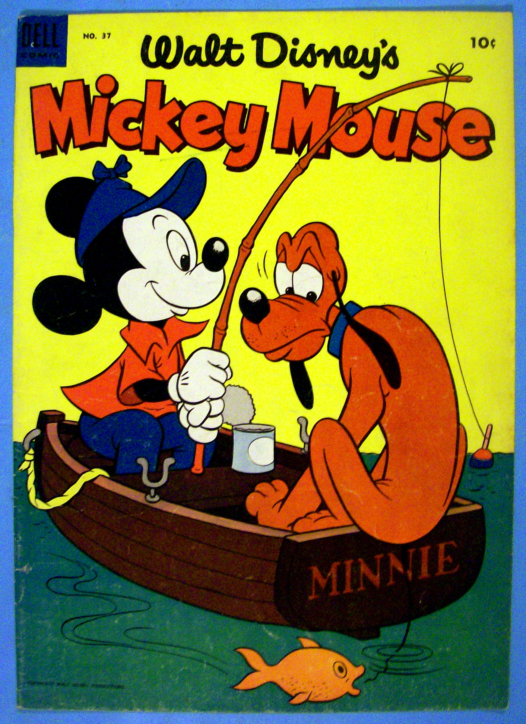 Mickey Mouse Comic Cover #37 August-September 1954