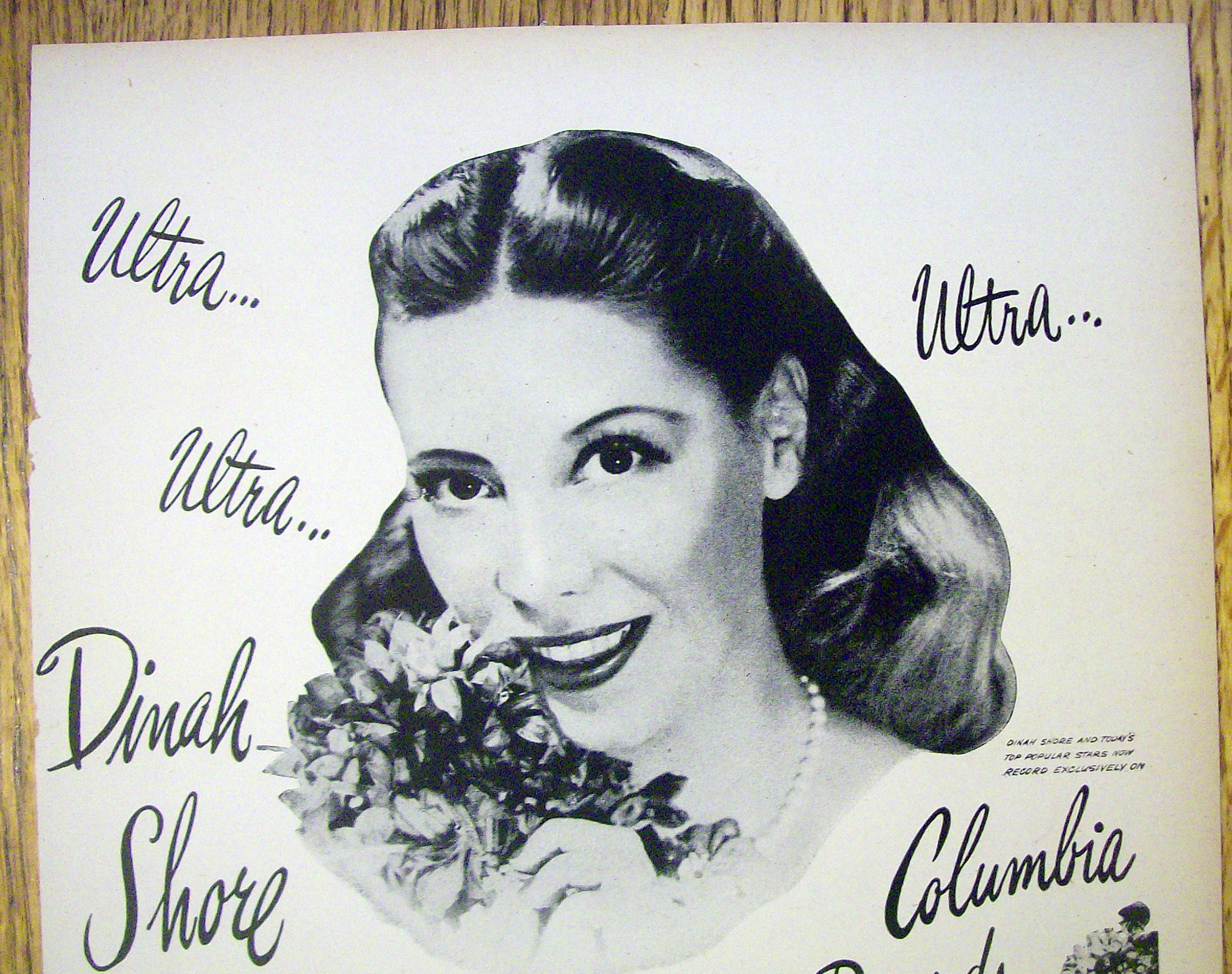 1946 Columbia Records with Dinah Shore